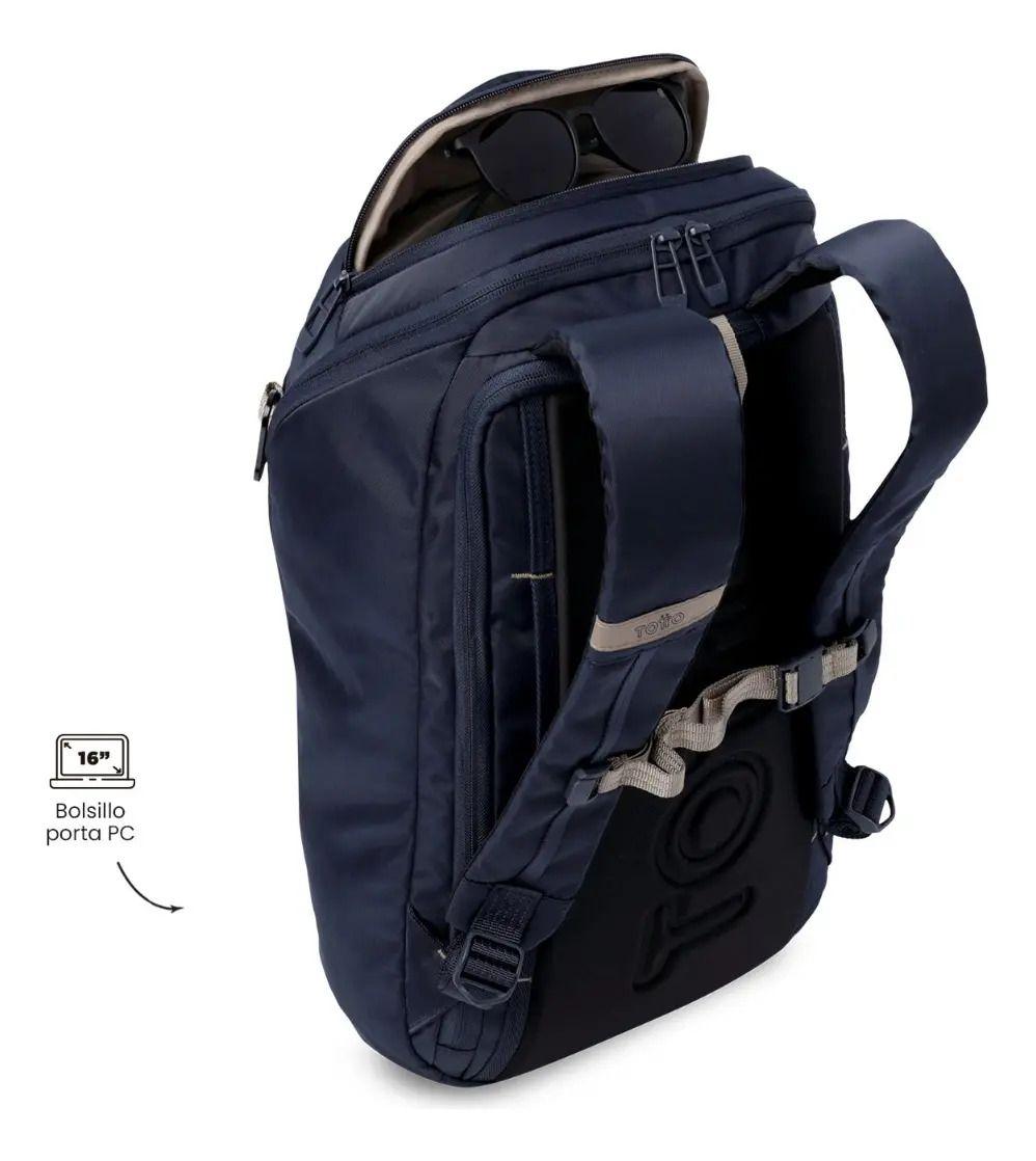 Mochila Ejecutivo Porta Pc 16  Daytona Azul Hombre-5