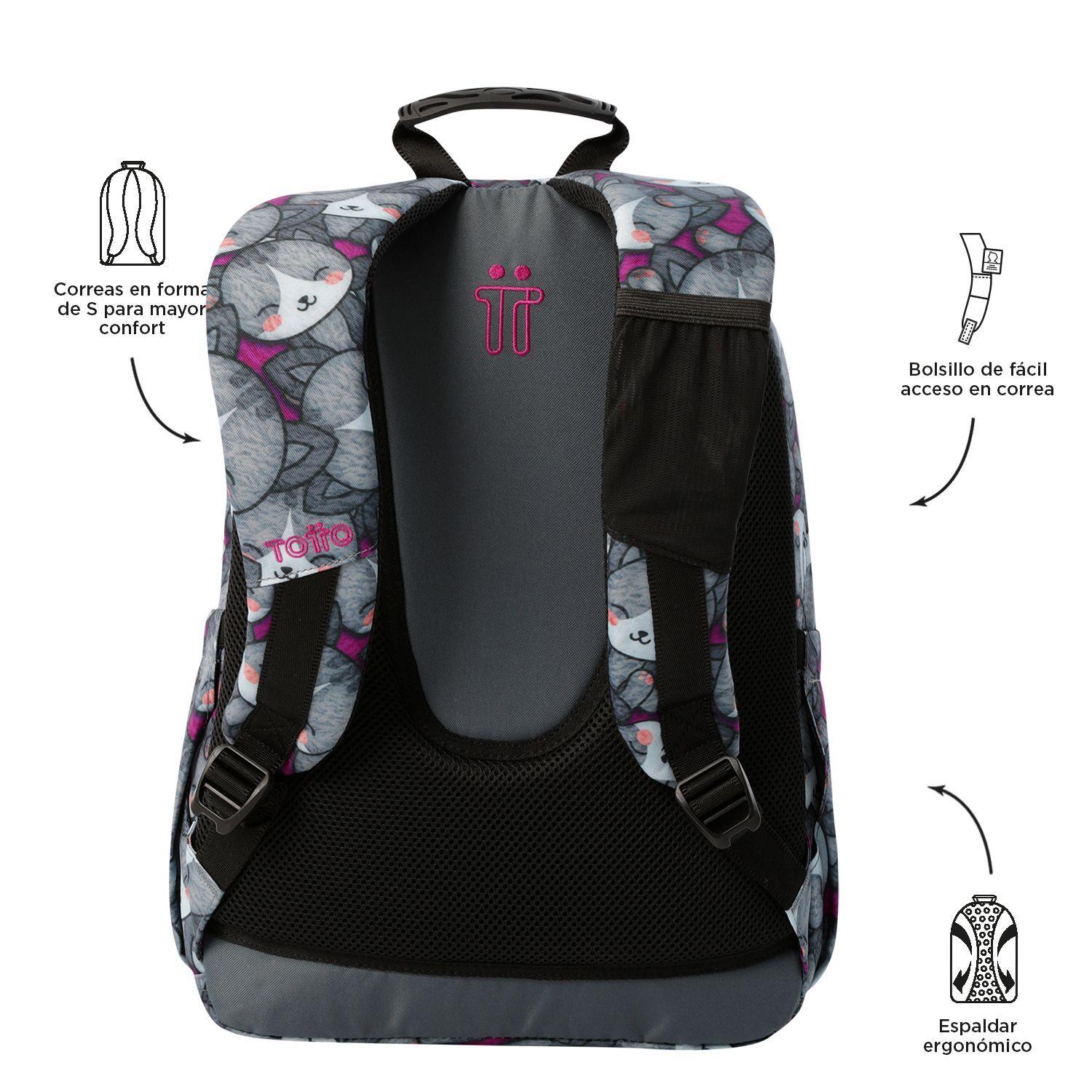 Mochila Totto Escolar – Resistente, Cómoda y con Gran Capacidad-3