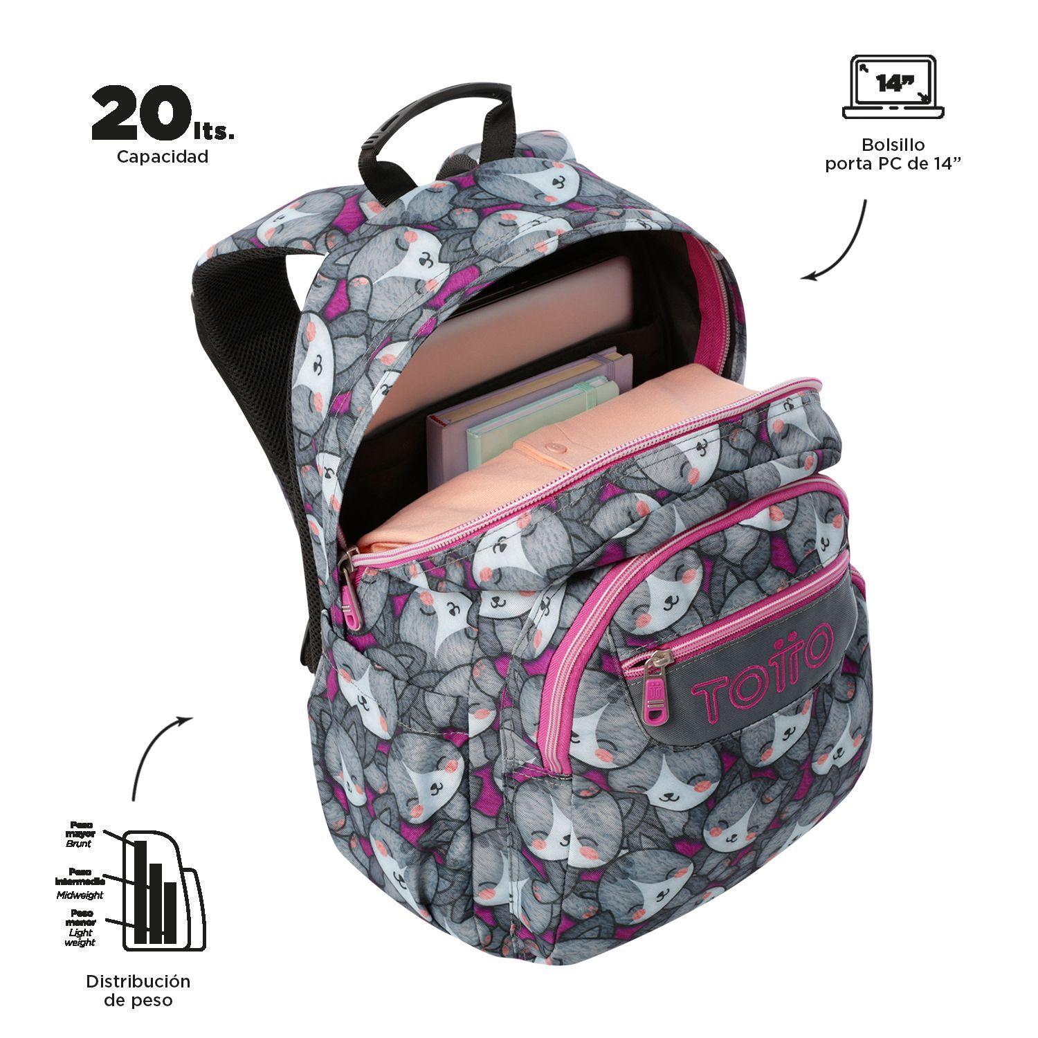 Mochila Totto Escolar – Resistente, Cómoda y con Gran Capacidad-4