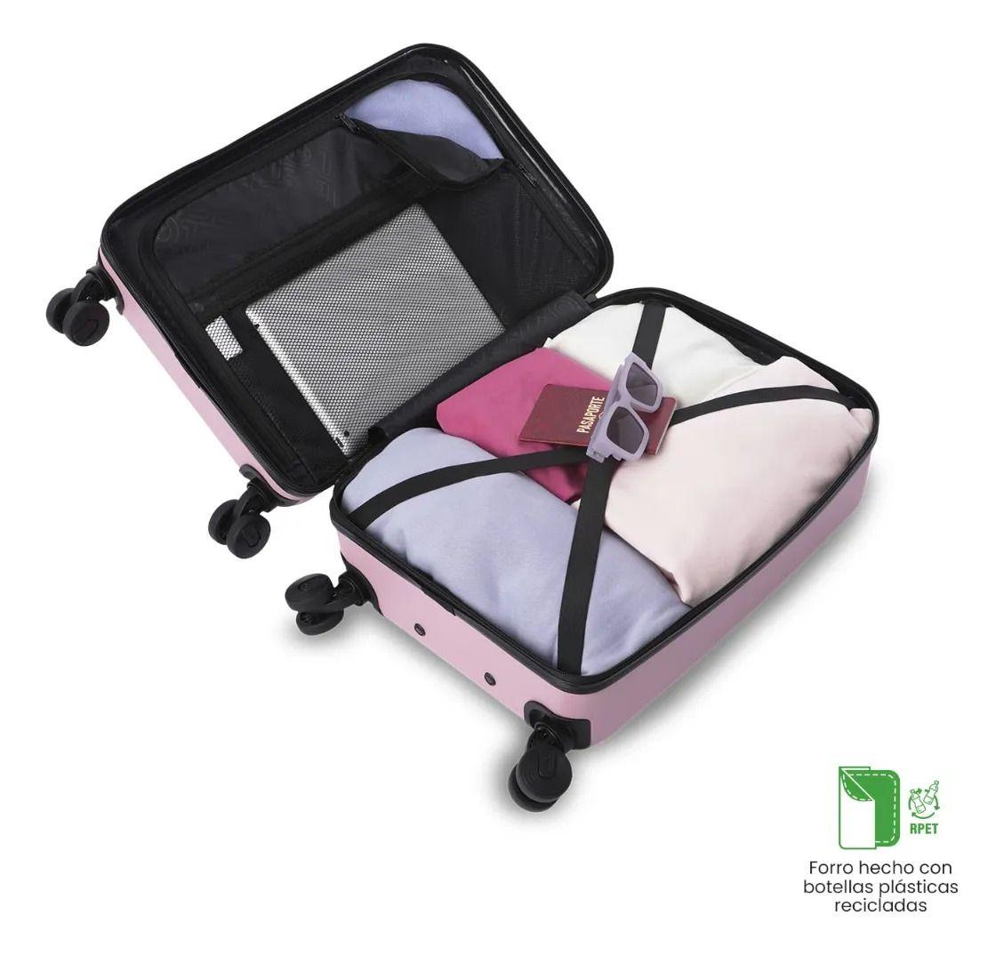 Maleta De Cabina 360 Helios S2 2.0 10 Kilos Rosada-3