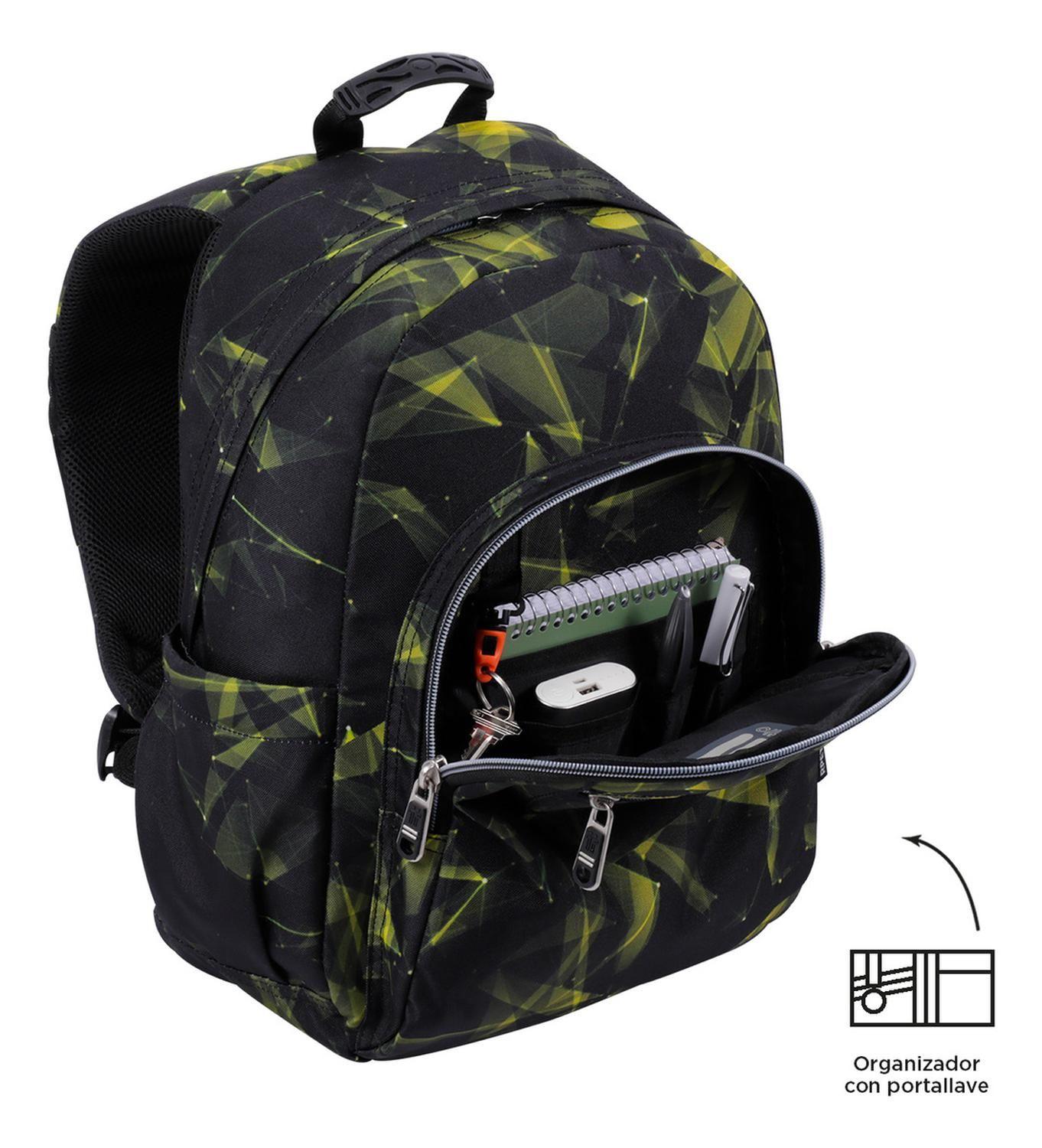Mochila Escolar Totto Gommas Rpet Negro Renjae-5