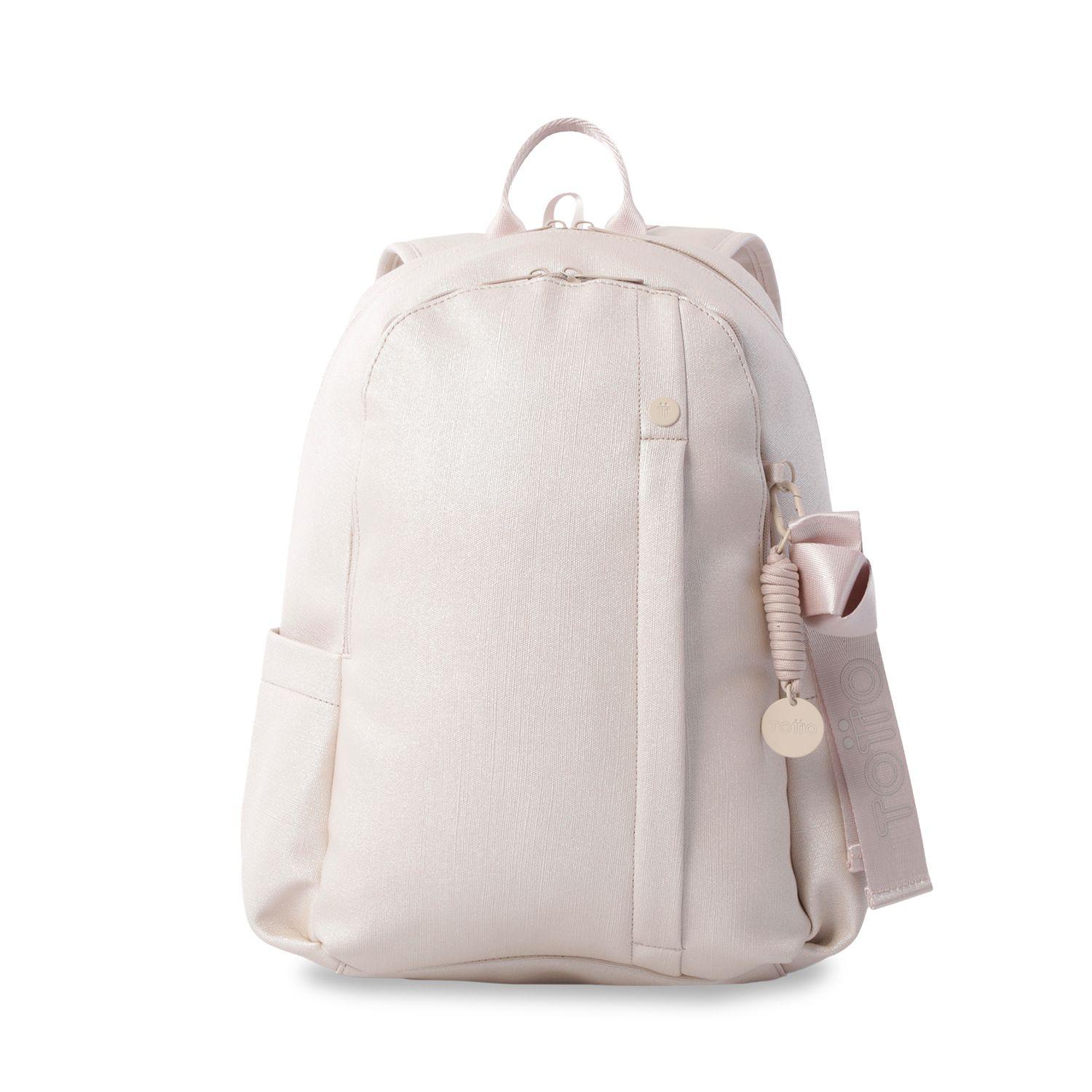 Mochila Ejecutivo Porta PC 14" Bow Beige Mujer-0