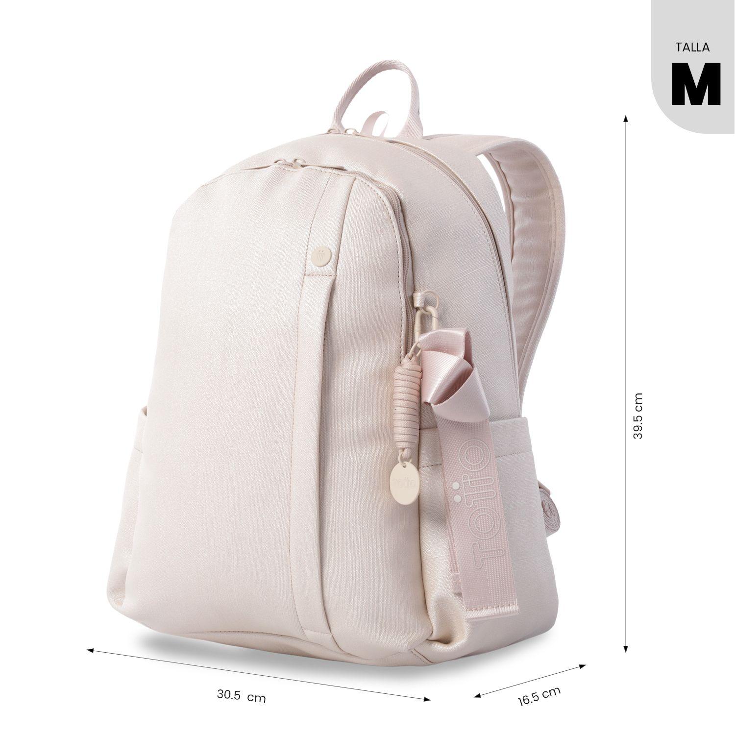 Mochila Ejecutivo Porta PC 14" Bow Beige Mujer-2