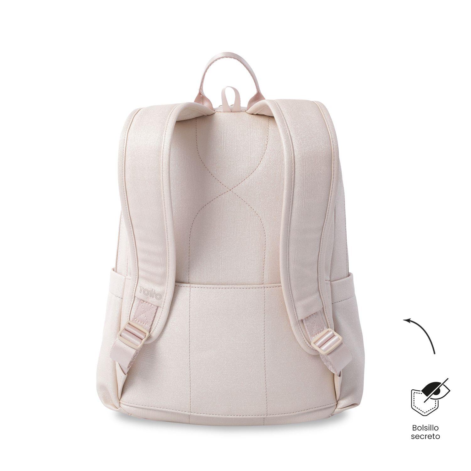 Mochila Ejecutivo Porta PC 14" Bow Beige Mujer-3
