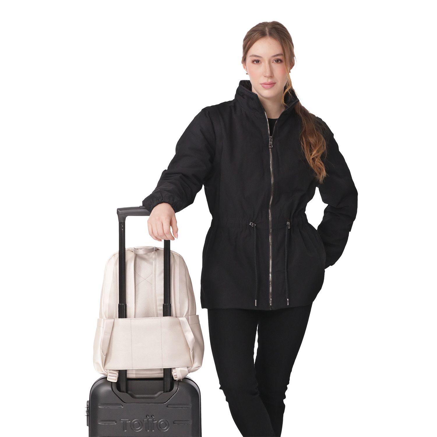 Mochila Ejecutivo Porta PC 14" Bow Beige Mujer-6