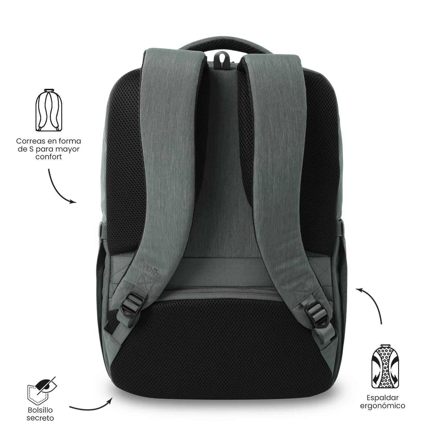 Mochila Ejecutivo Porta PC 16" Dallas Verde Hombre-3