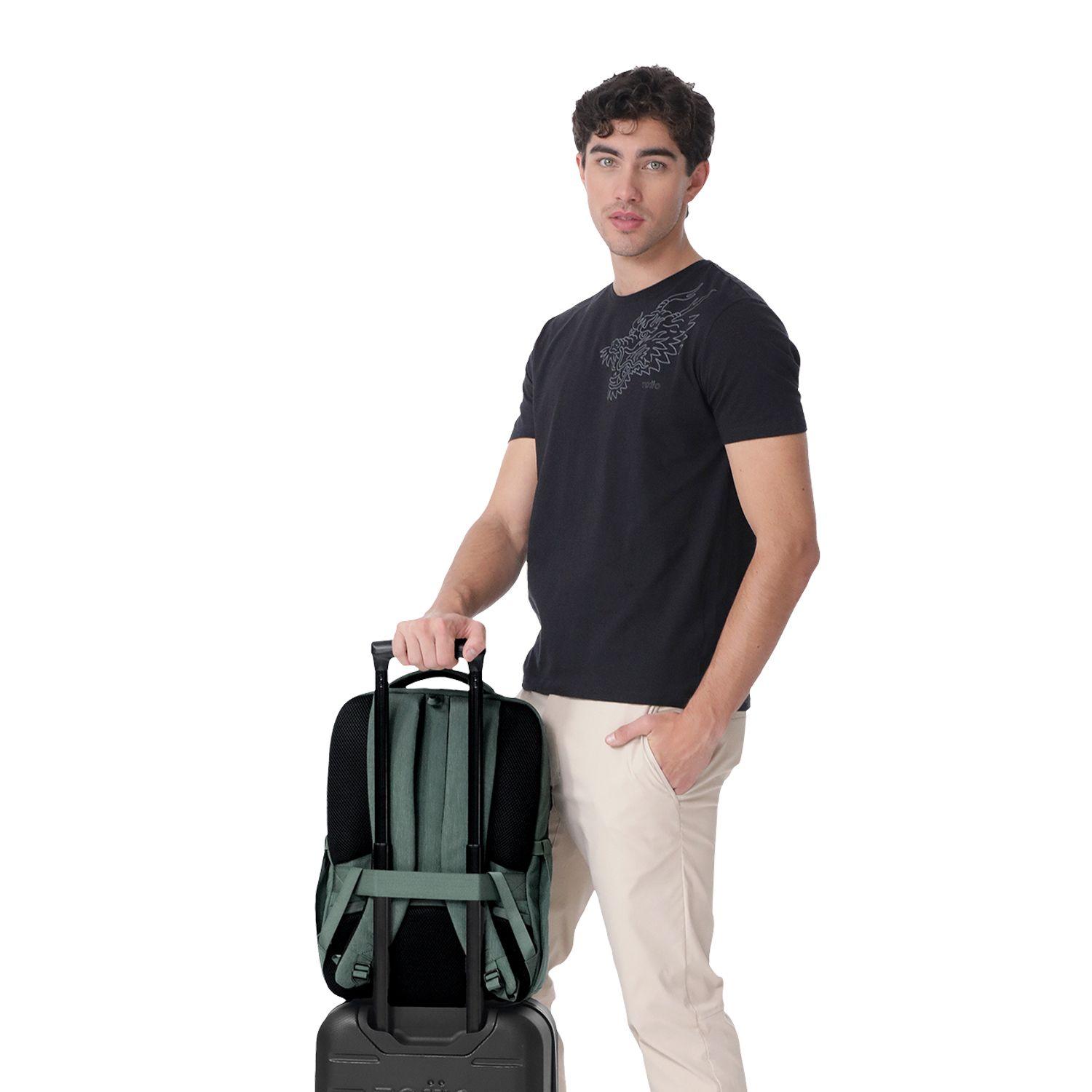 Mochila Ejecutivo Porta PC 16" Dallas Verde Hombre-6