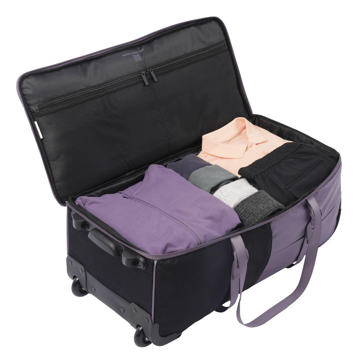 Maleta Totto City Morado Mediana Resistente y Moderna para Viajes-3
