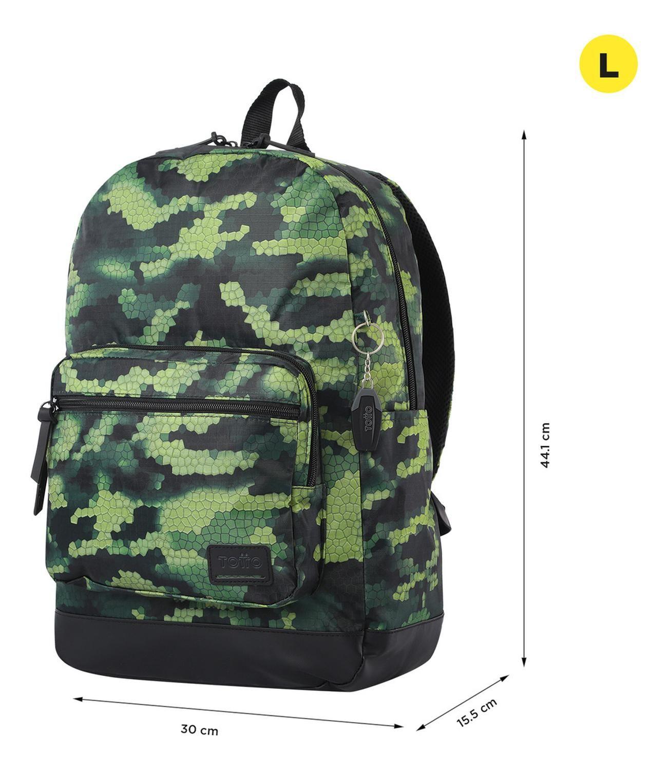 Mochila Hombre Totto Tocax Verde Eiha Lapis-2