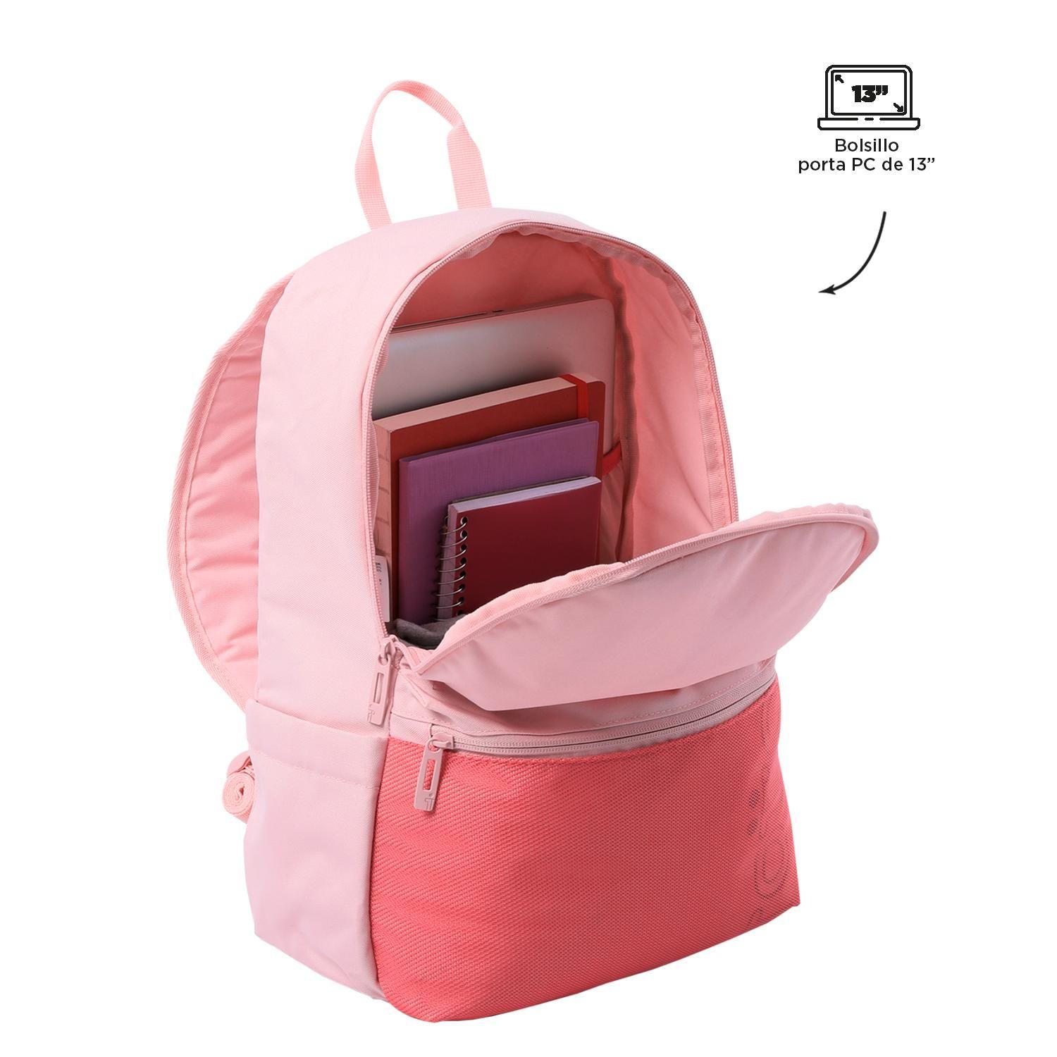 Mochila Urbana Escolar Dragonar 2.0 Rosado-4
