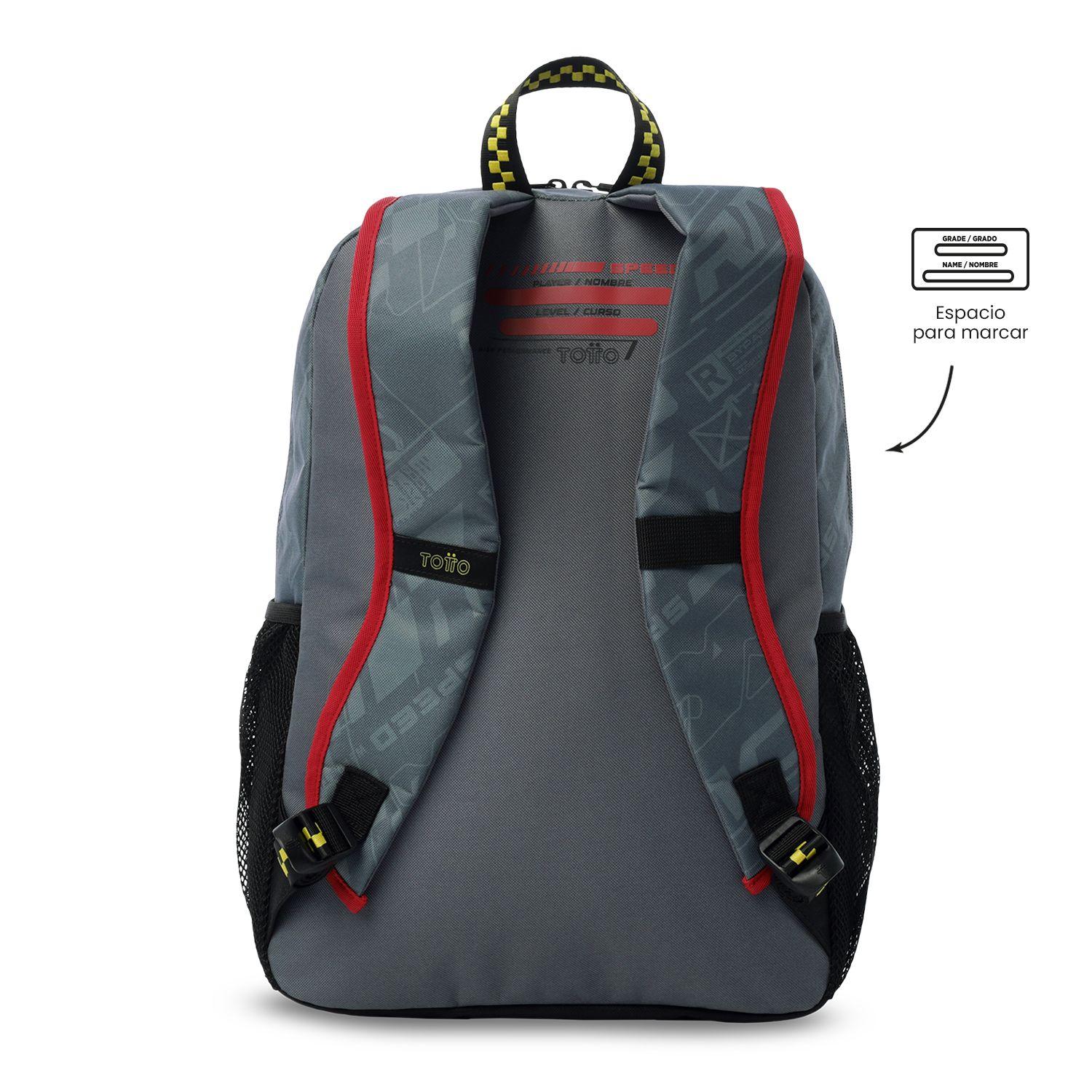 Mochila para Niño Grand Prix Grande Gris-3