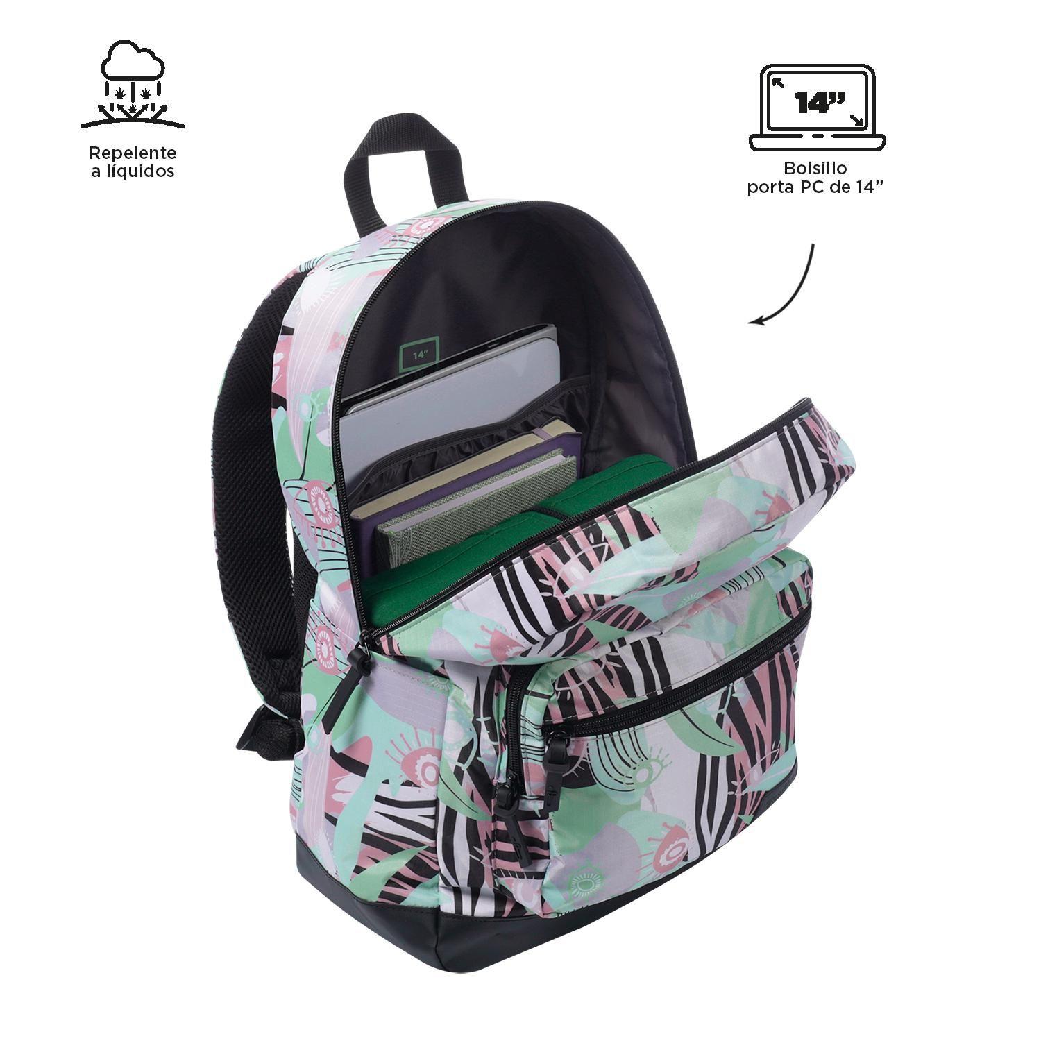 Mochila Urbana Tocax Verde Mujer-4