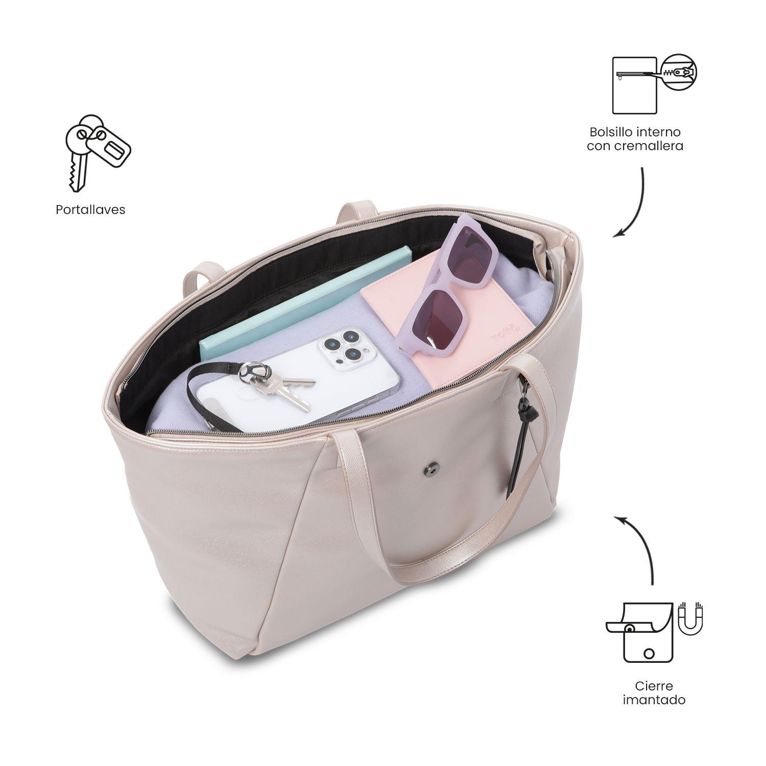 Tote Bag para Mujer Soul Grande Beige-4