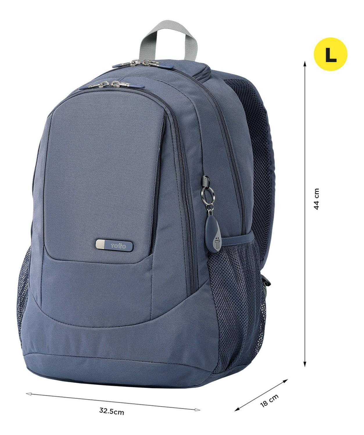 Mochila Ejecutiva Hombre Totto Goctal Gris Folkstone Gray-2