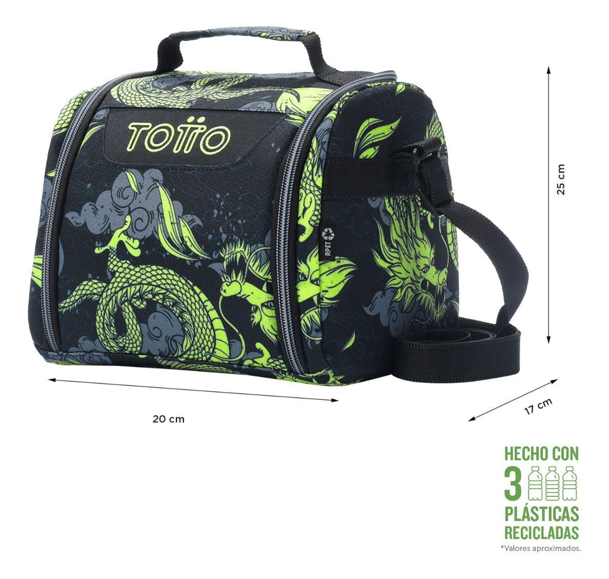 Totto Lonchera Térmica Escolar Niño Rpet Impermeable Eco007-1