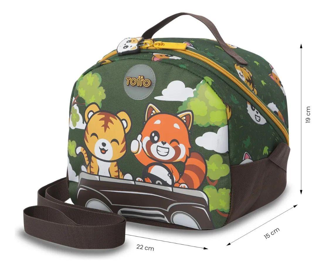 Lonchera Térmica Para Niño Safari Mediana Verde-2