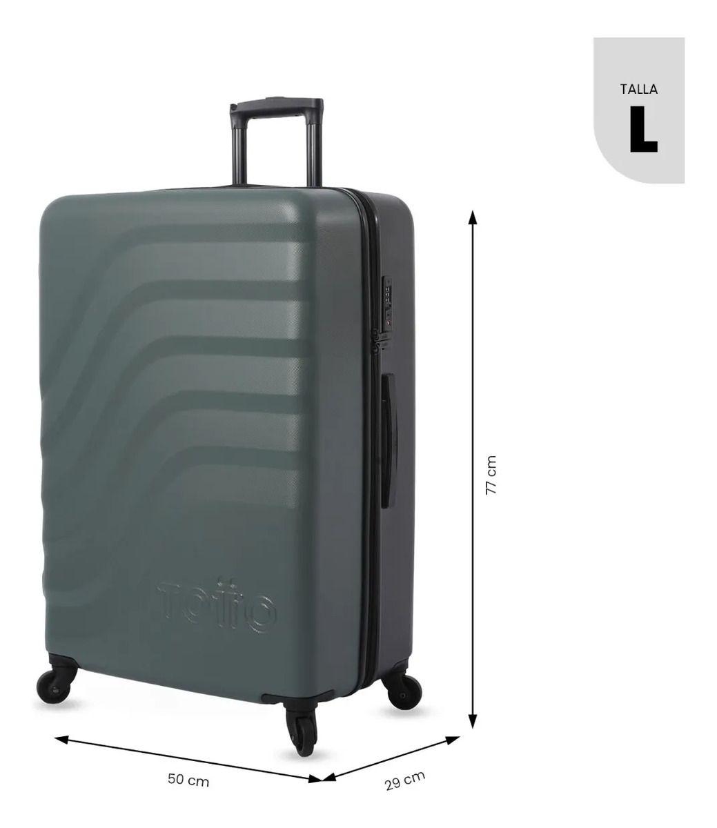 Maleta De Viaje Grande 23 Kilos 360 Bazy Verde/negra-2