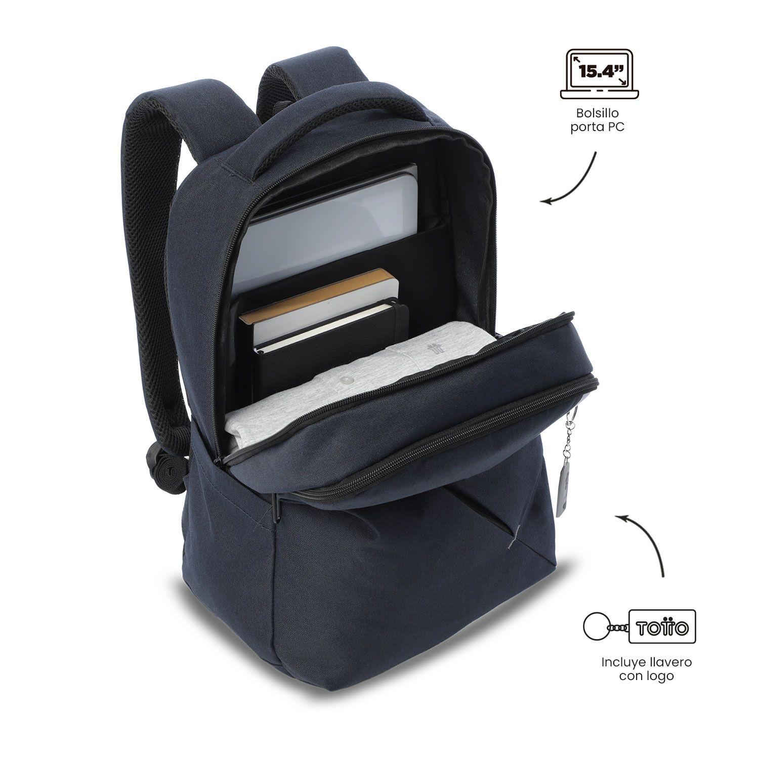 Mochila Ejecutivo Porta PC 15.4" Osaka Azul Unisex-4