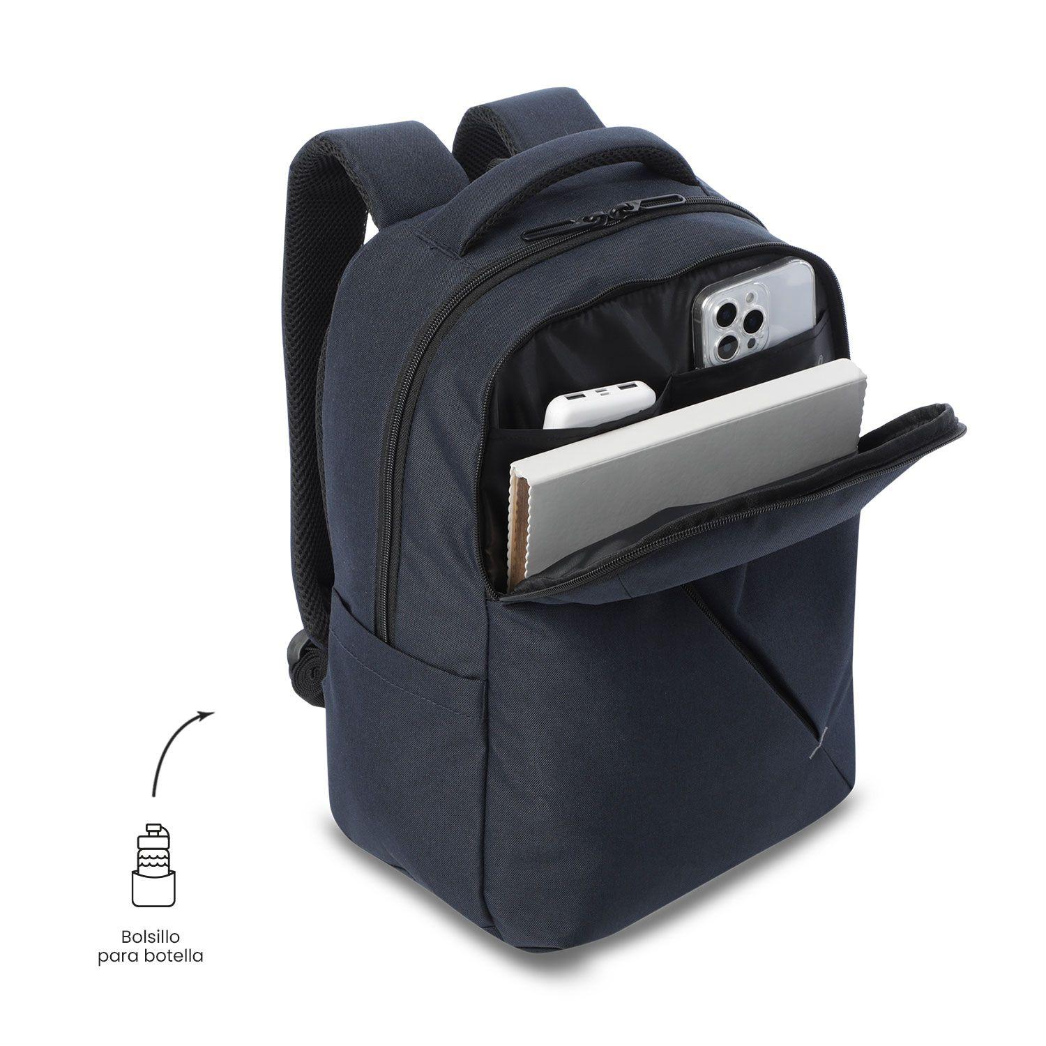Mochila Ejecutivo Porta PC 15.4" Osaka Azul Unisex-5