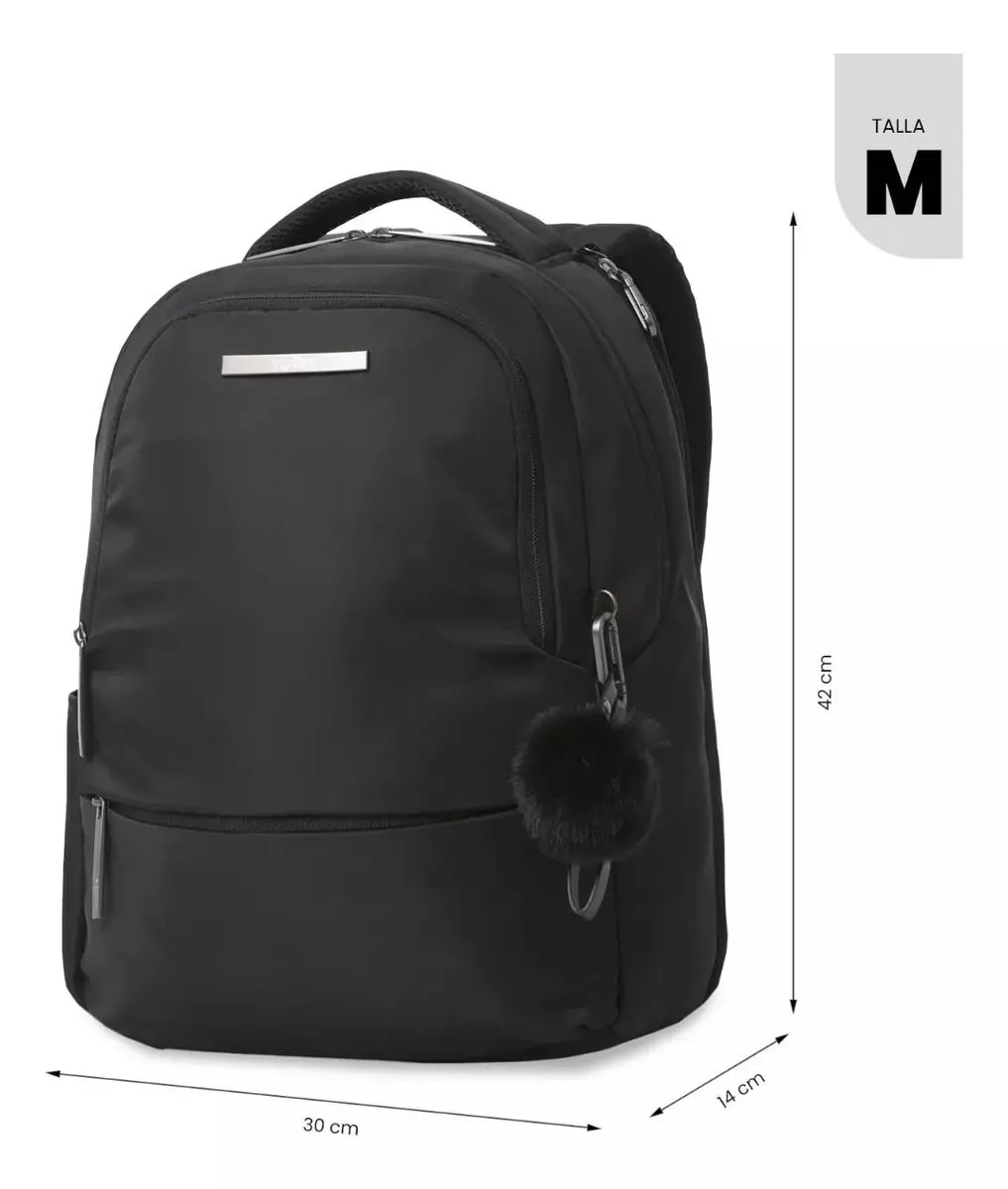 Mochila Para Oficina Pc 14  Adelaide 2 2.0 Mediano Negro-2