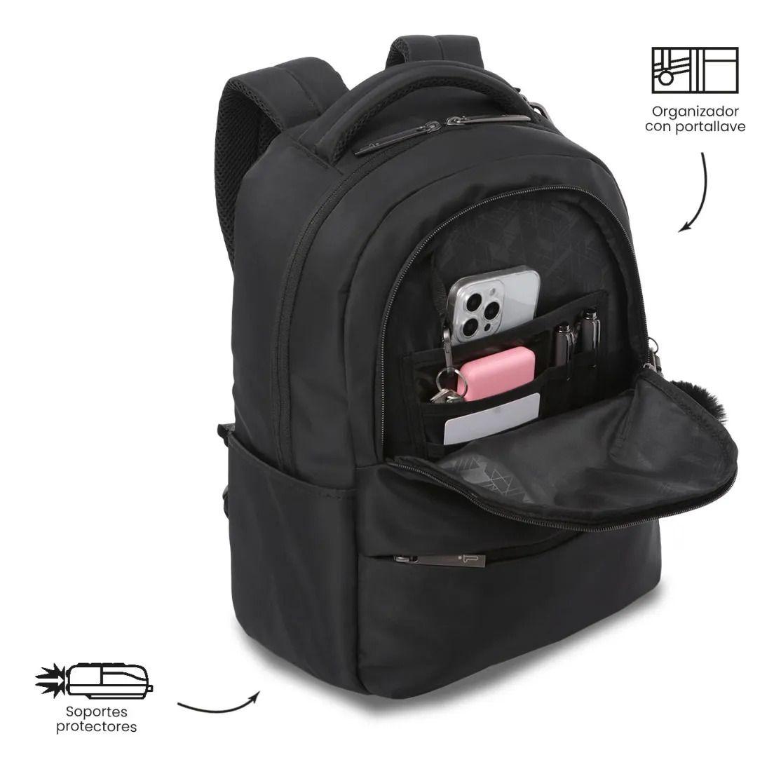 Mochila Para Oficina Pc 14  Adelaide 2 2.0 Mediano Negro-5