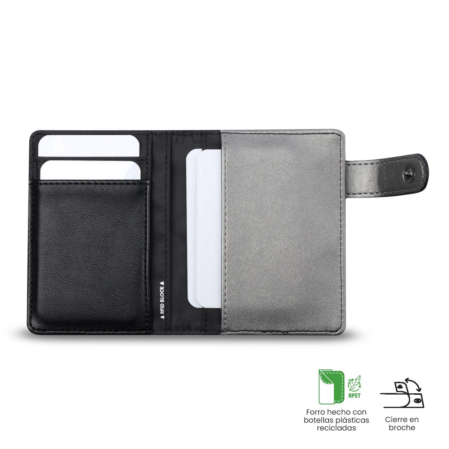 Porta Documentos Style con RFID Blocker Negro  Totto-3