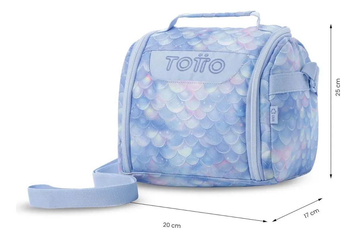 Lonchera Térmica Para Mujer Resaltador Grande Azul-3