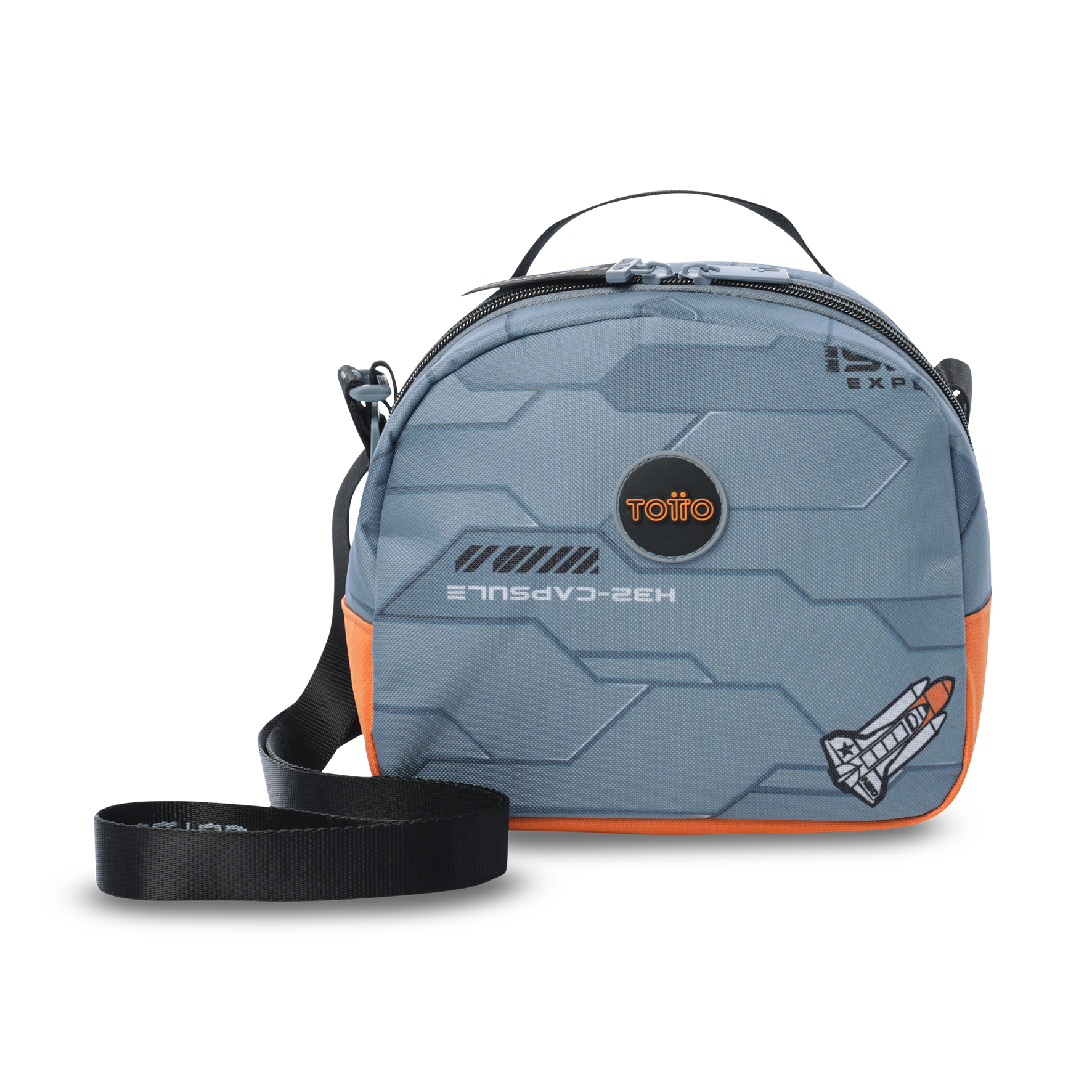 Pack Escolar Mochila Gris Mediana + Lonchera Mediana + Multiuso Gemini Totto-2