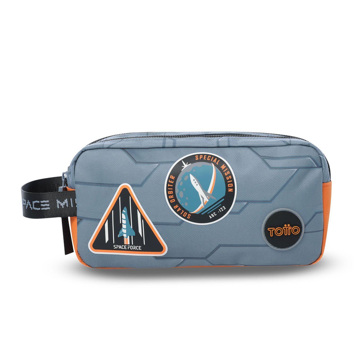Pack Escolar Mochila Gris Mediana + Lonchera Mediana + Multiuso Gemini Totto-3