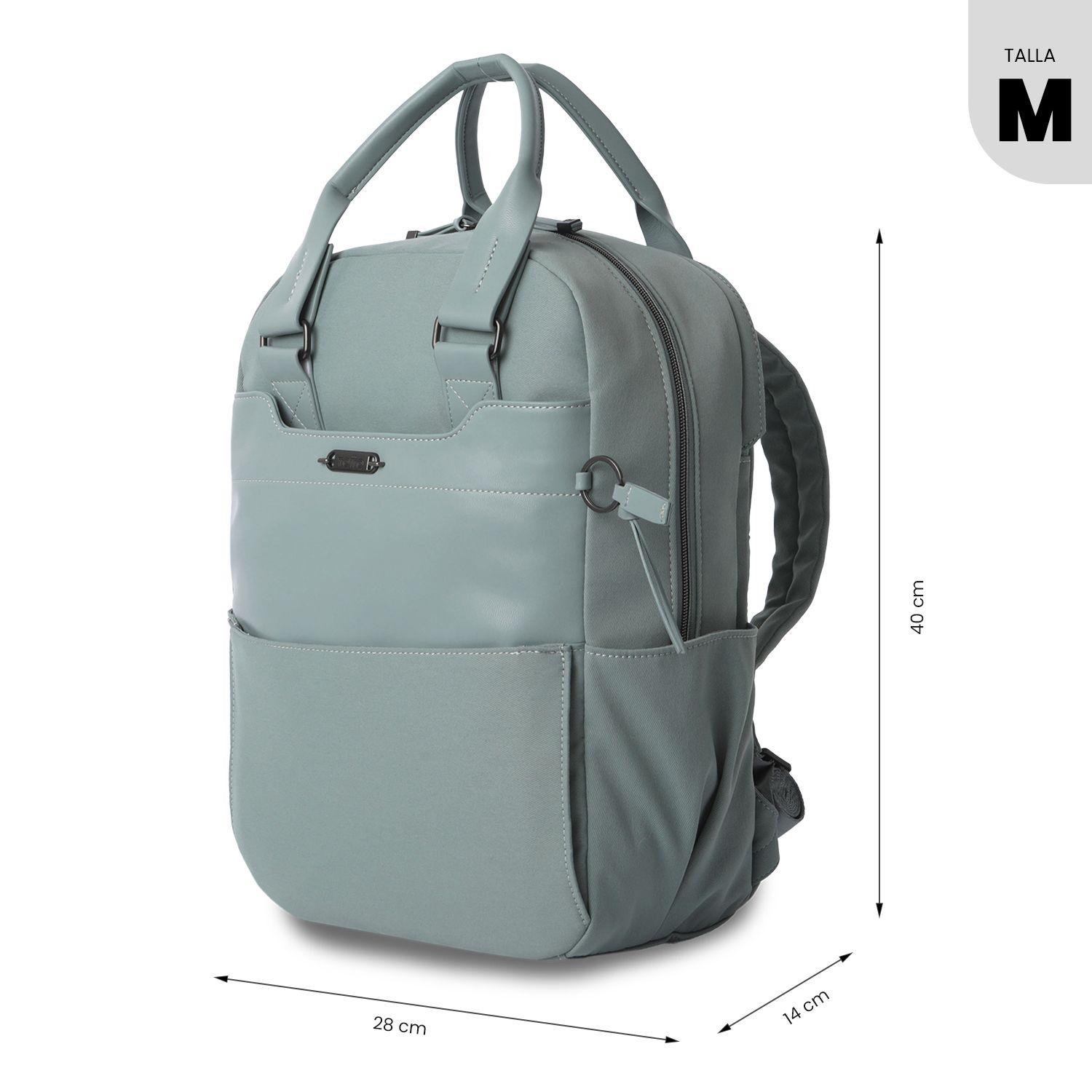 Mochila Ejecutivo Porta PC 14" Toscana Verde Mujer-2