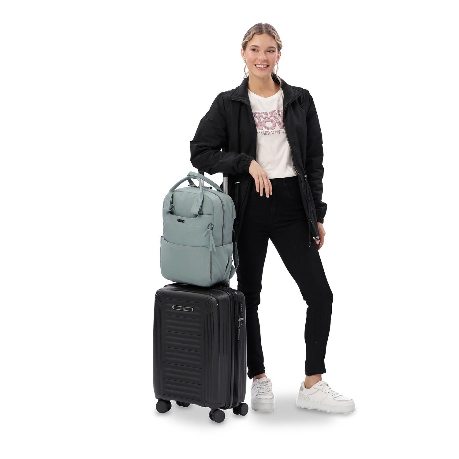 Mochila Ejecutivo Porta PC 14" Toscana Verde Mujer-7