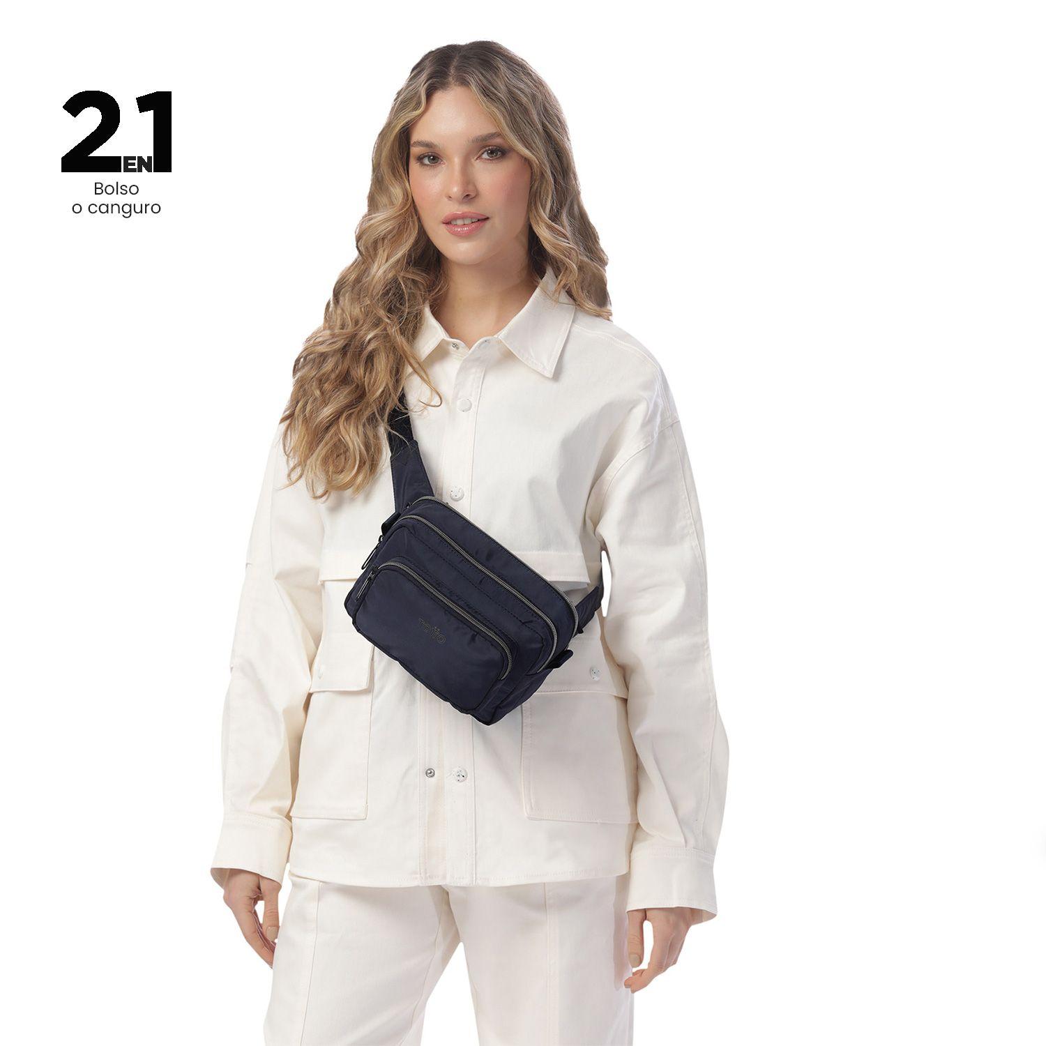 Cartera riñonera 2 en 1 Funty 3.0 Pequeña Azul Totto-2