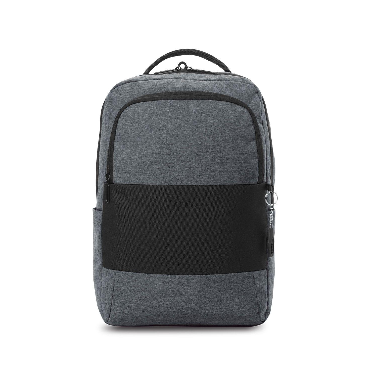 Mochila Ejecutiva Porta Notebook 15" Denver Grande Gris-0
