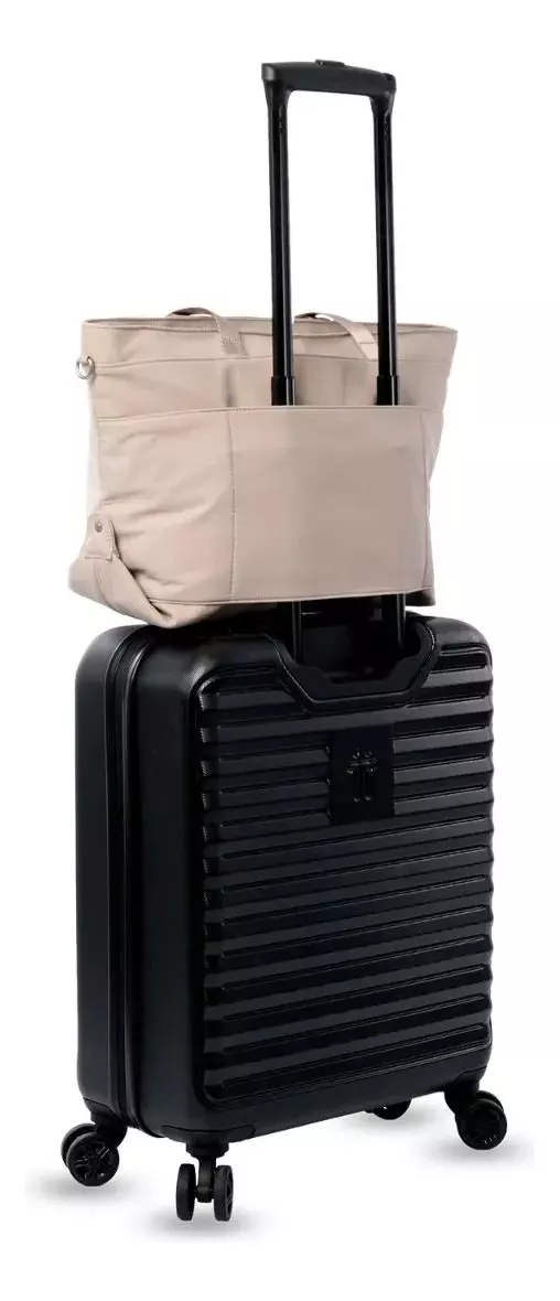 Tote Bag Para Mujer Madrid Porta Pc 15  Grande Beige-5