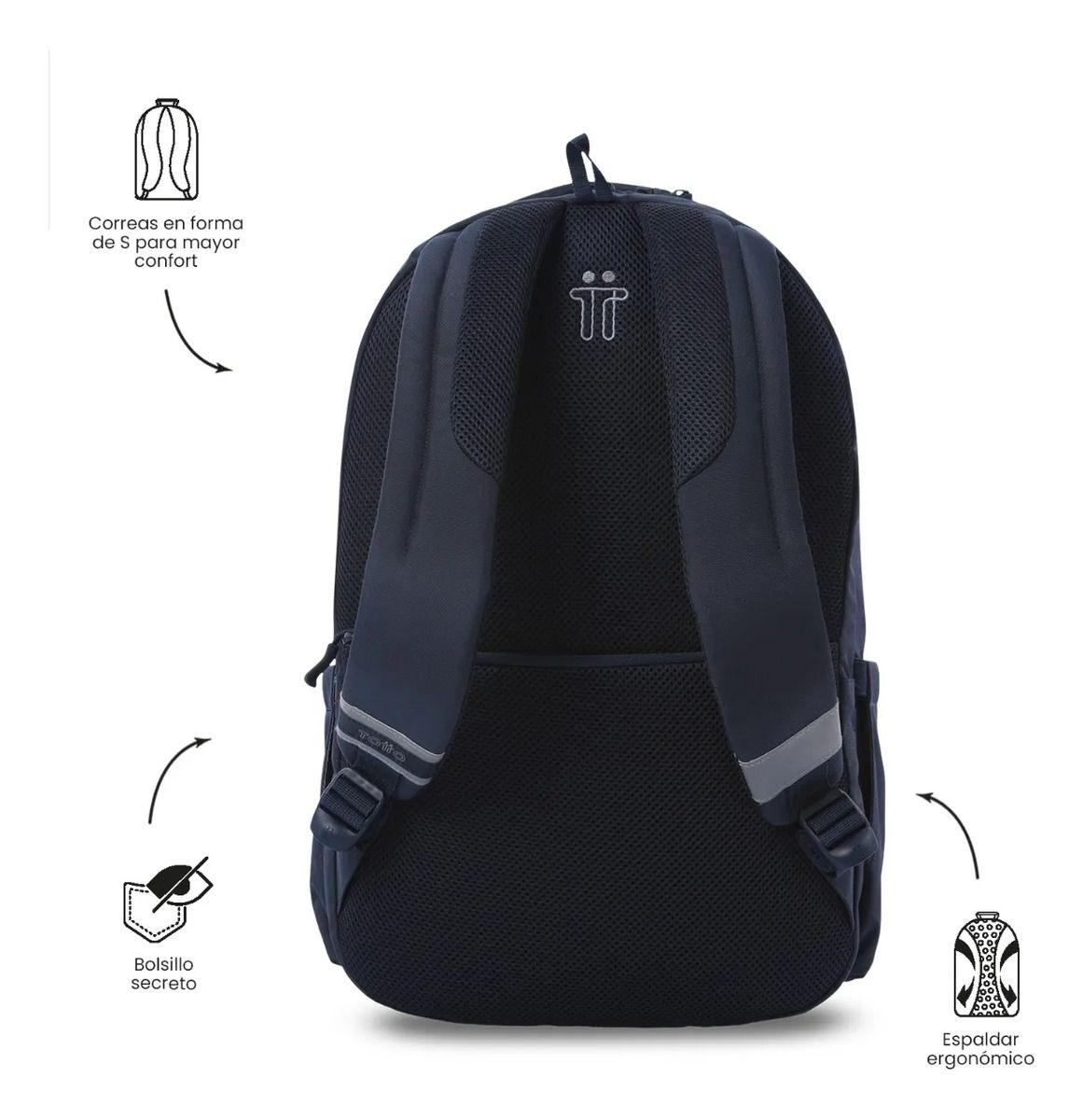 Mochila Universitario  Porta Pc 15  Indo 2.0 Azul-2