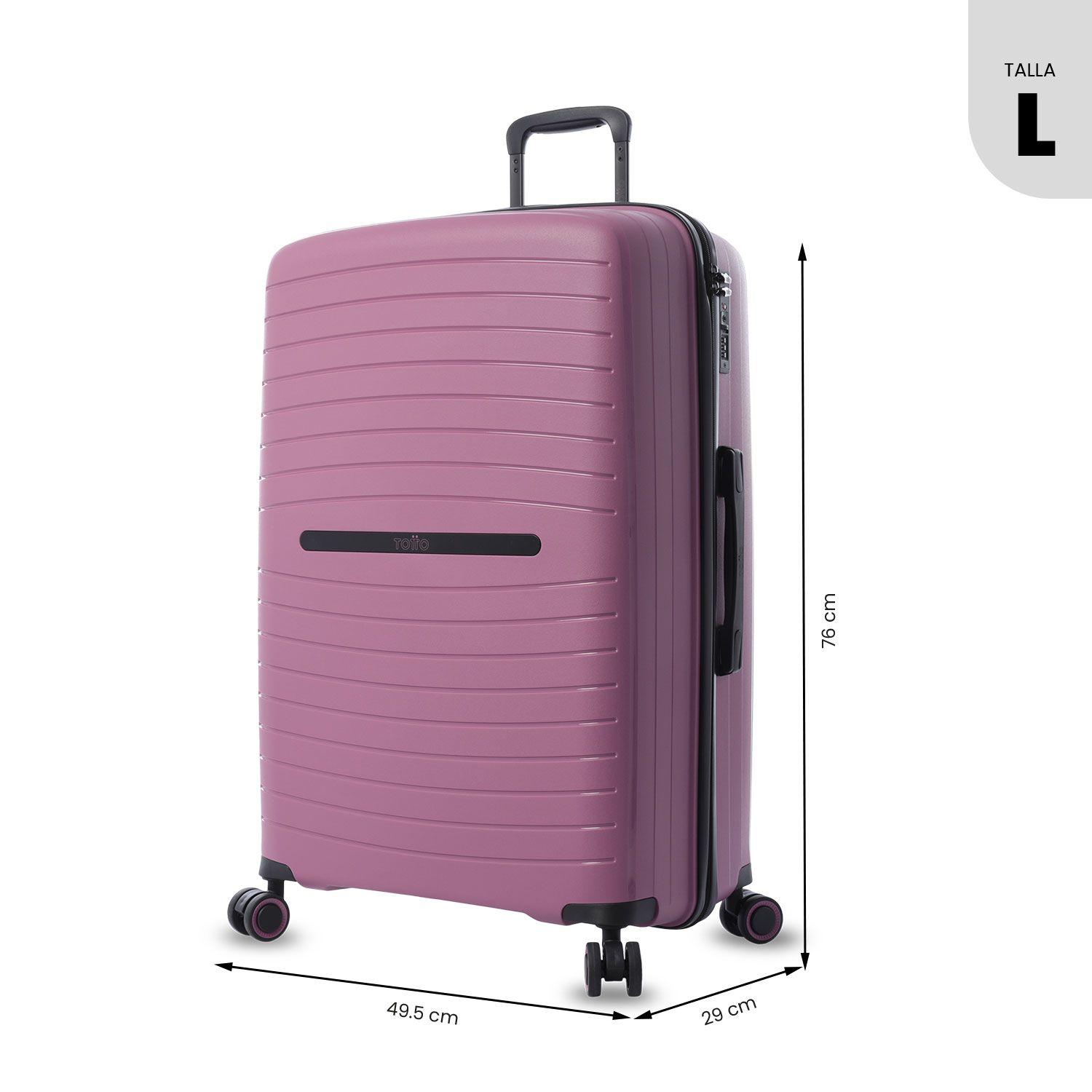Maleta de Viaje Grande 23 Kilos 360 Wave 2.0 Rosada Totto-2