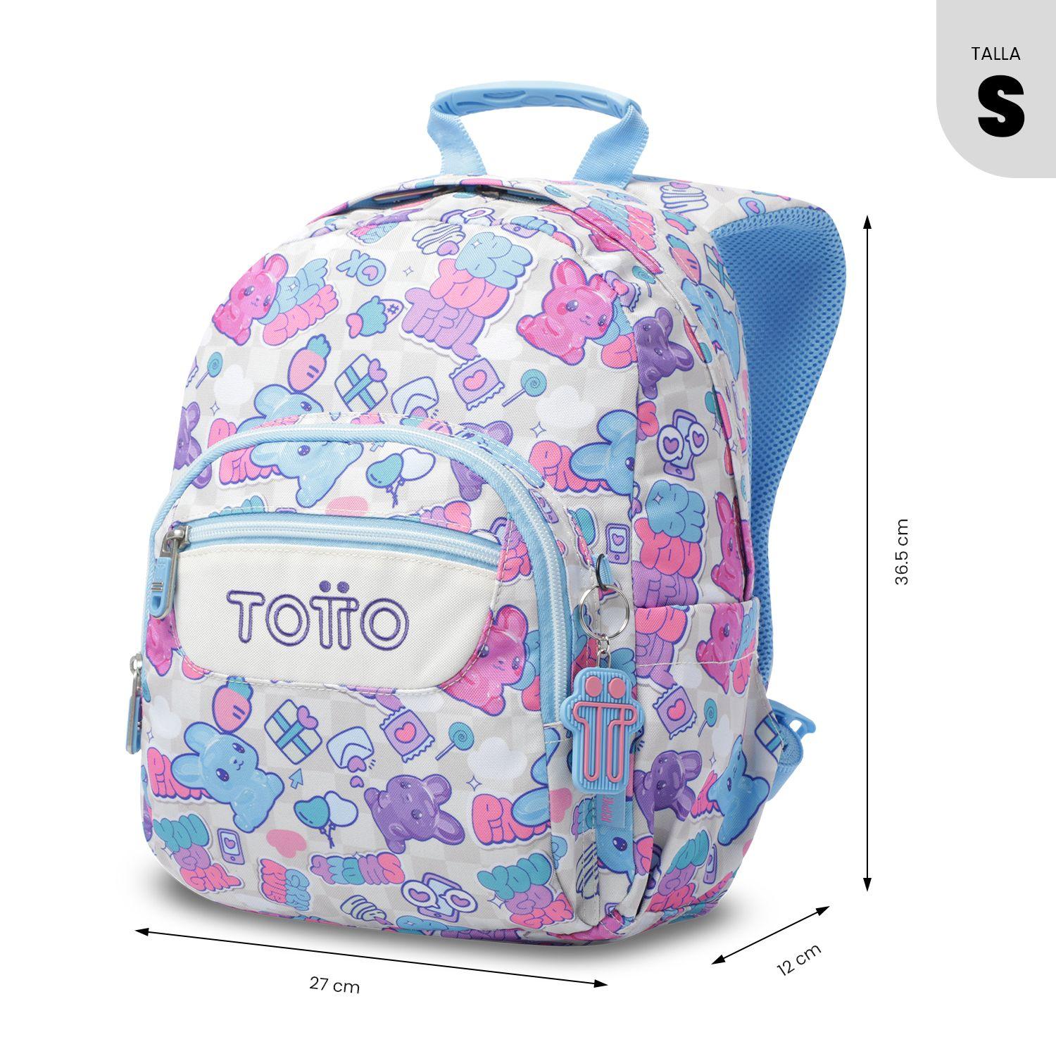 Mochila Escolar Juvenil Porta Tablet 10" Tempera Blanco-2