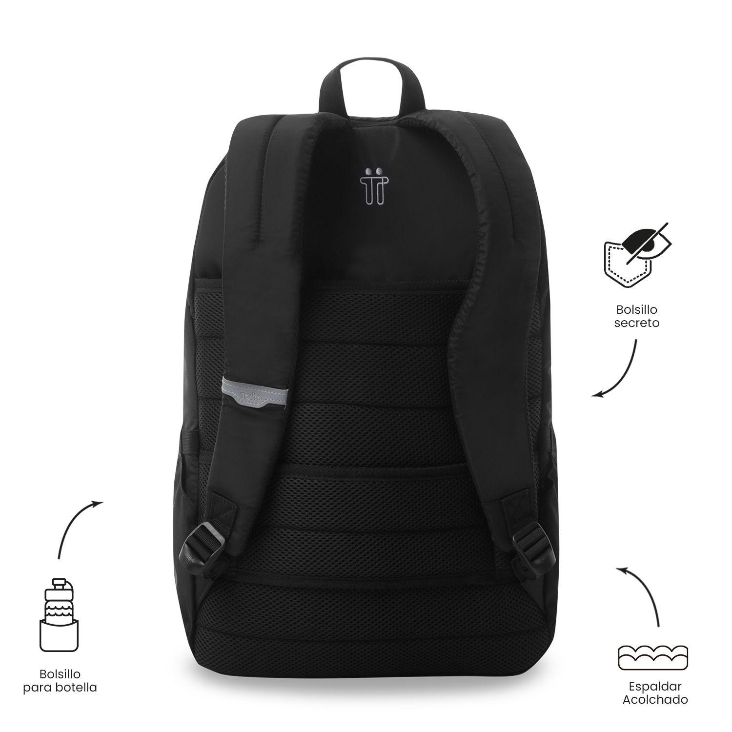 Mochila Universitario Campus Porta PC 16" Negro-3