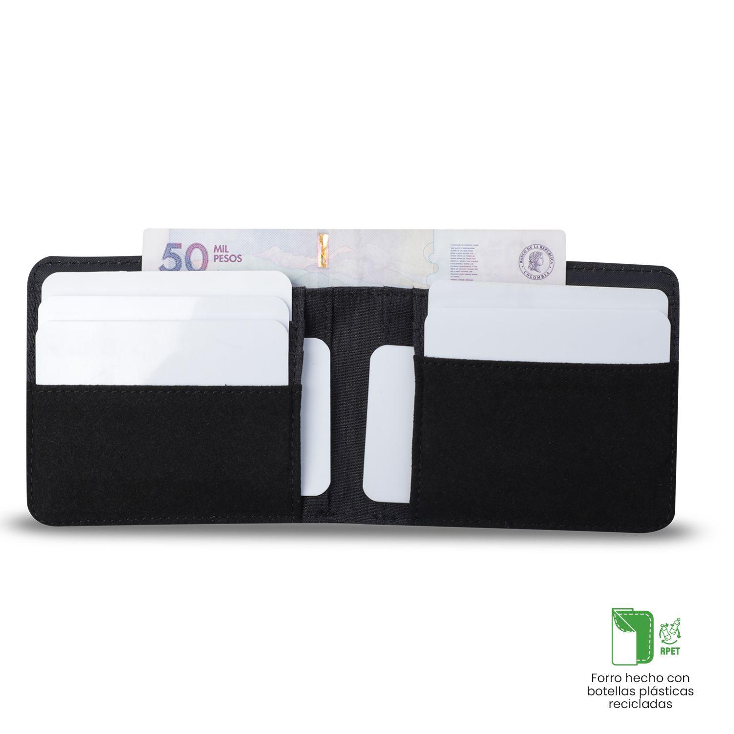 Billetera Totto Hombre Lad con RFID Blocker Negra-3