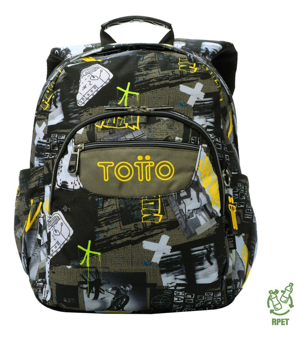 Totto Mochila Notebook Escolar Niño Impermeable Eco018-0