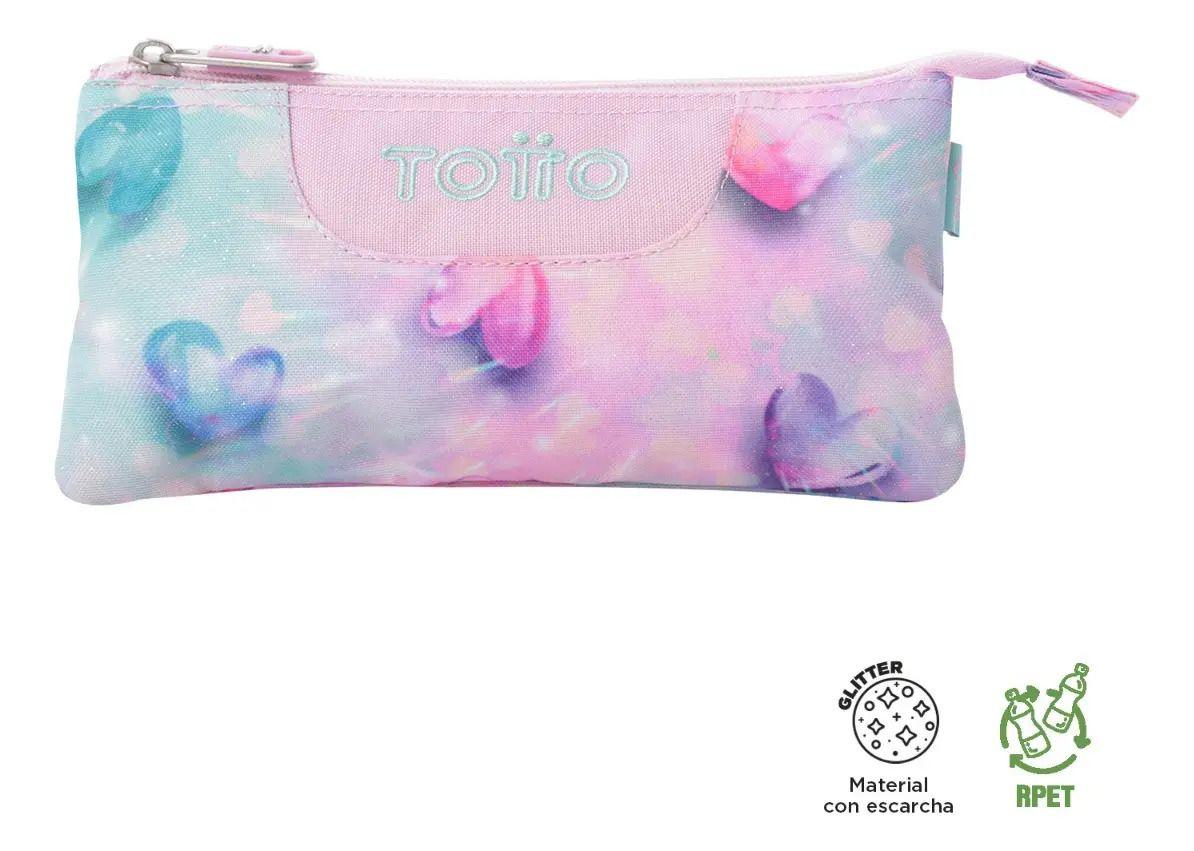 Estuche Totto Tablero Corazon Rosa-2