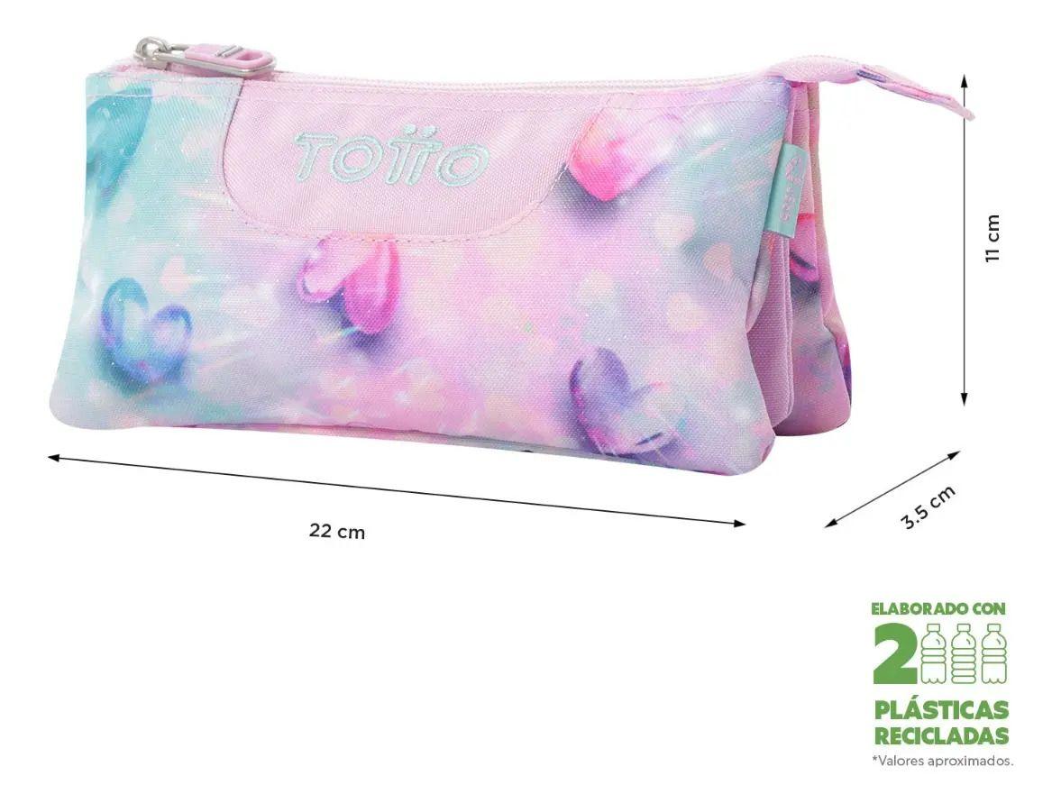 Estuche Totto Tablero Corazon Rosa-3