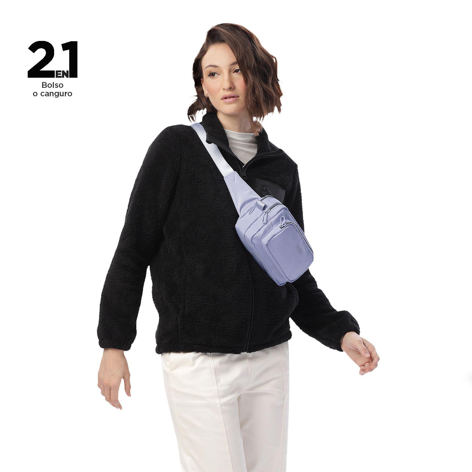 Cartera riñonera 2 en 1 Funty 3.0 Pequeña Morada Totto-2