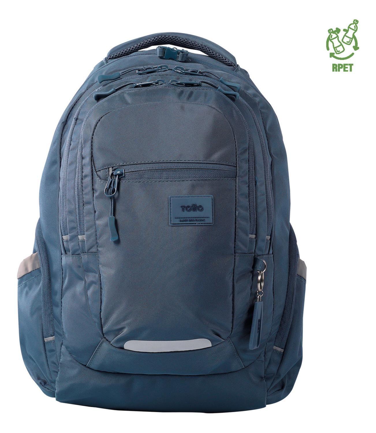 Mochila Ejecutiva Mujer Totto Eufrates Gris Folkstone Gray-0