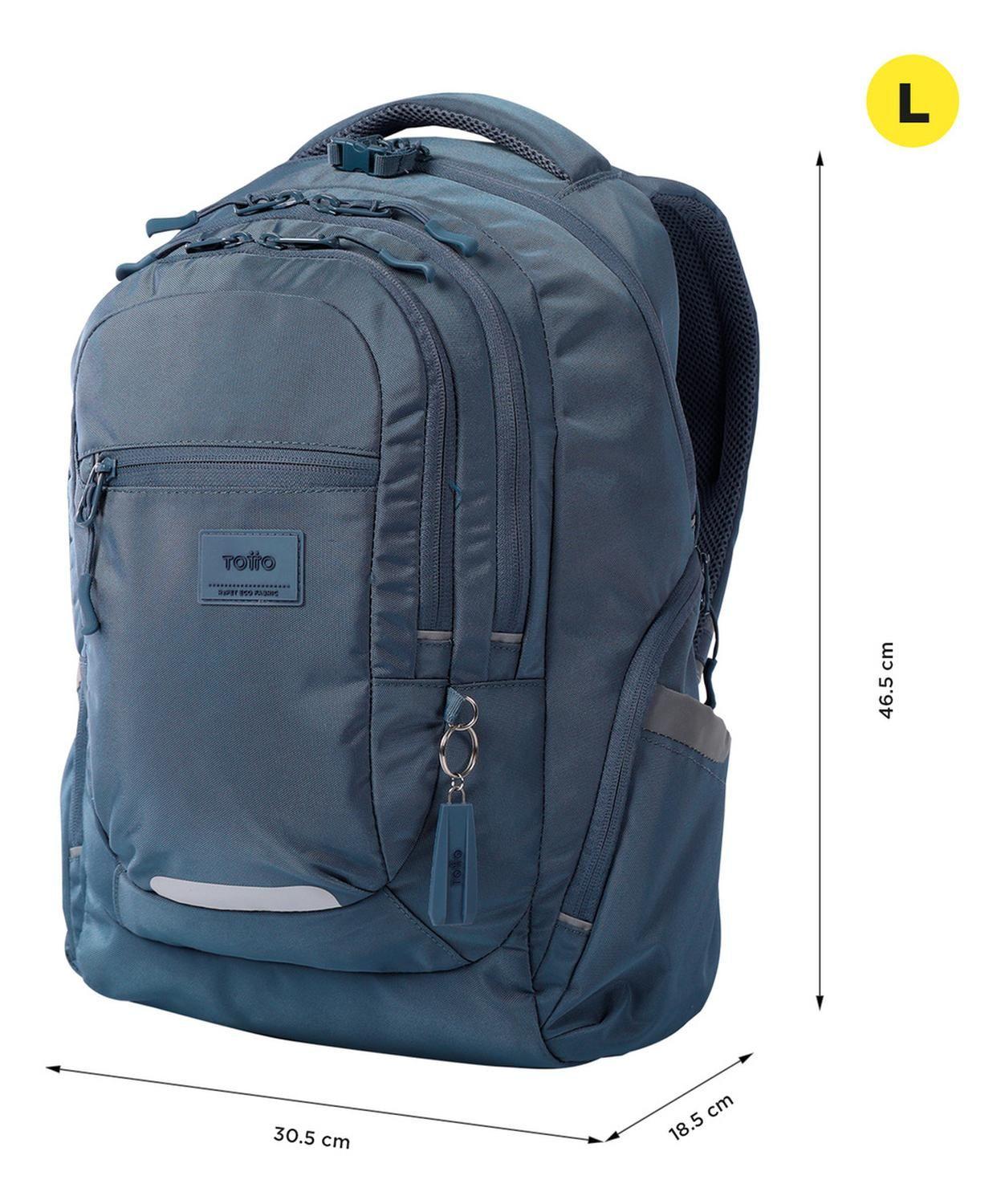 Mochila Ejecutiva Mujer Totto Eufrates Gris Folkstone Gray-2