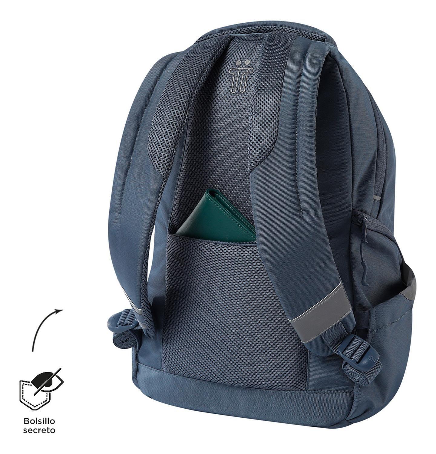 Mochila Ejecutiva Mujer Totto Eufrates Gris Folkstone Gray-6