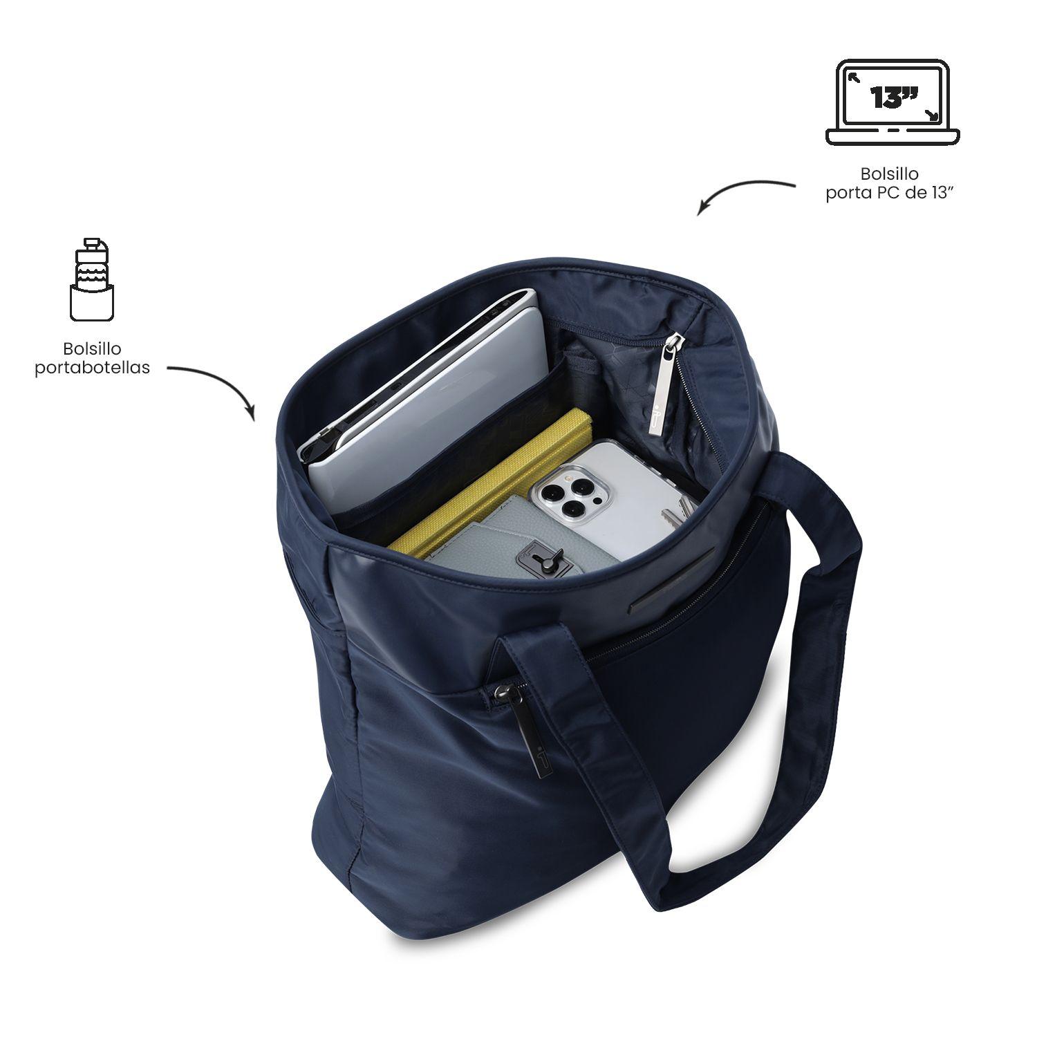 CarteraTote Bag Mujer Adelaide 2 2.0 Notebook 13" Azul Totto-4