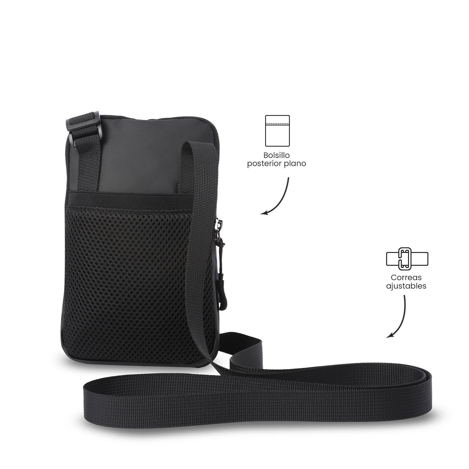 Bolso para Hombre Sprint tipo Crossbody Pequeño Negro-3