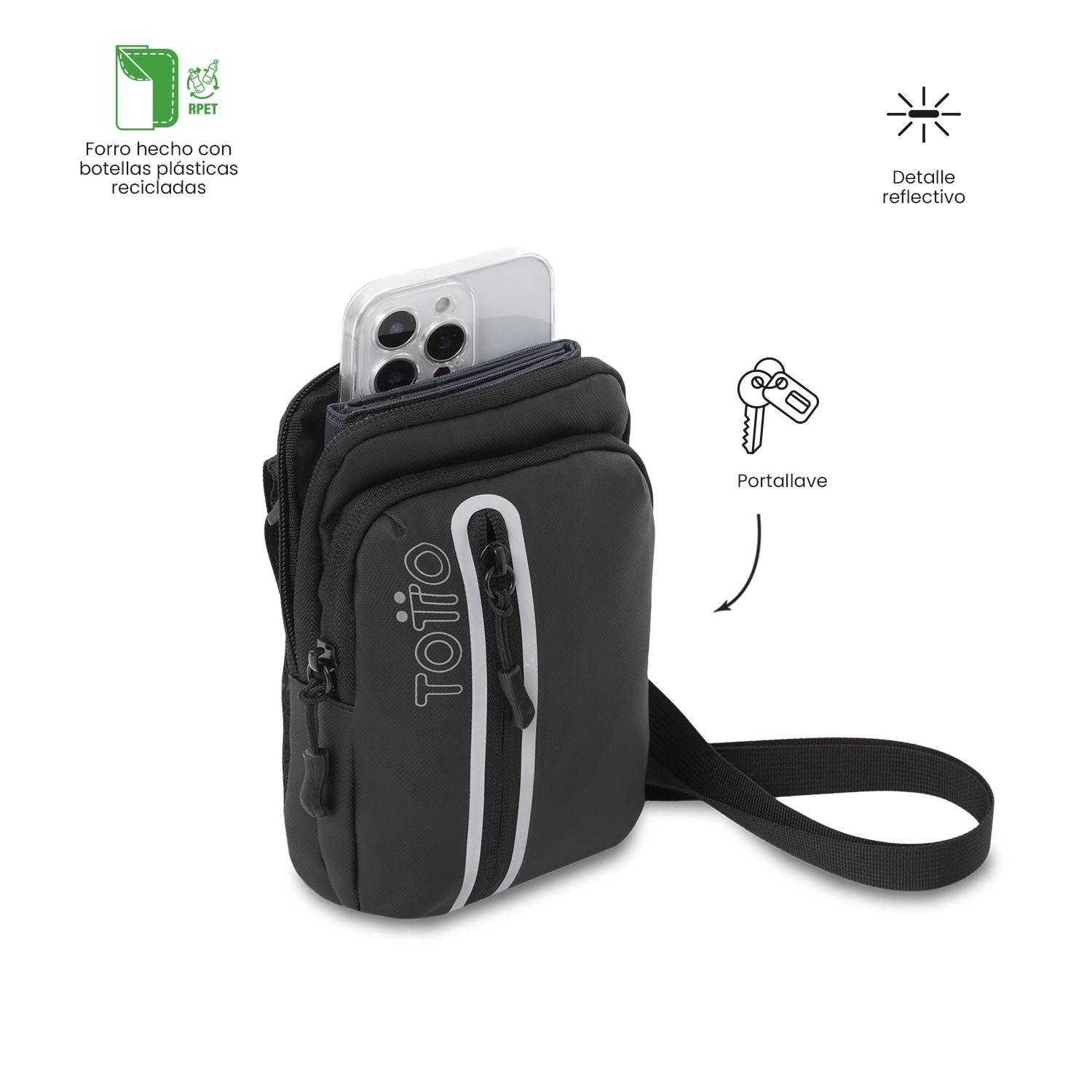 Bolso para Hombre Sprint tipo Crossbody Pequeño Negro-4