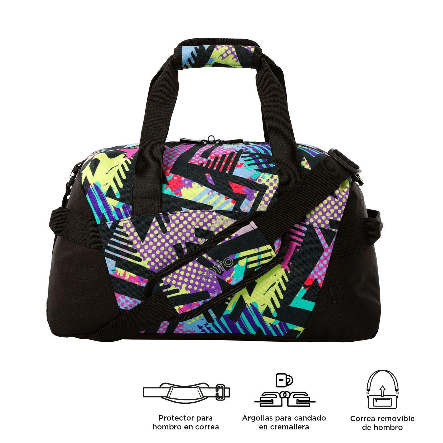 Bolso Deportivo Active Pro Pequeña Negra Totto-3